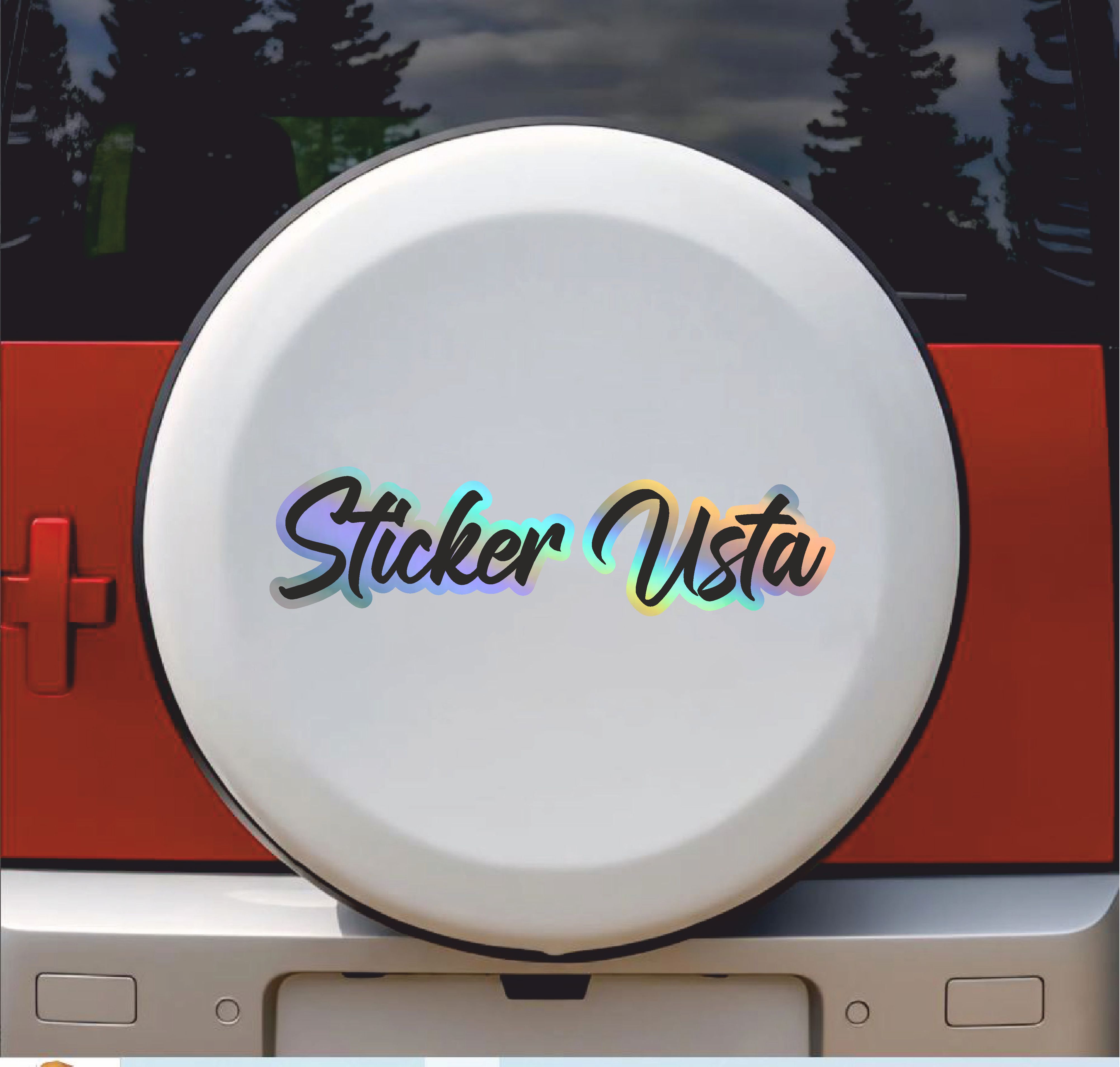 Hologramlı Janjanlı Ad Soyad Sti̇cker - Araba Oto Araç Motosi̇klet Karavan Cam Sti̇cker - 00309 12 Cm 