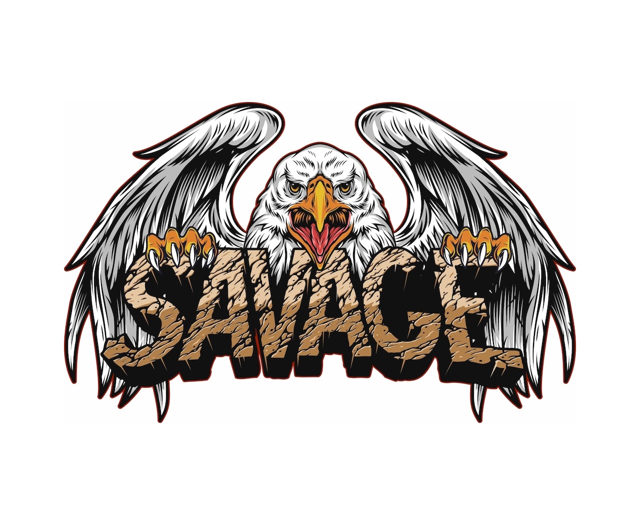 Off Road Vahşi̇ Kartal Sti̇cker 02008 50X31 Cm