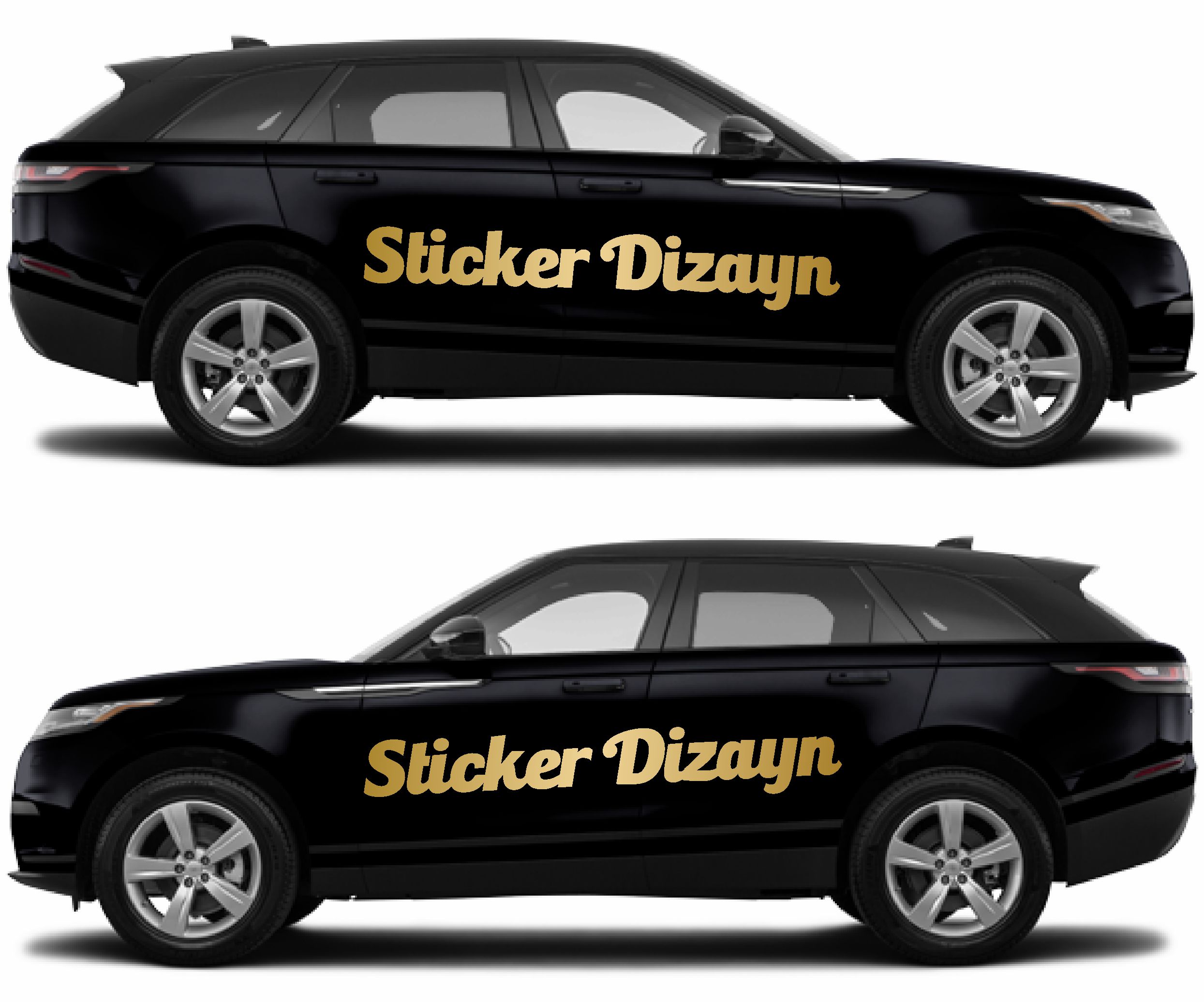 Ki̇şi̇ye Özel Yazı - 2 Adet Isi̇m Soyi̇si̇m Yazı - Araba - Oto - Araç -Motosi̇klet - Karavan Sti̇cker Eti̇ket 00096 60 Cm 