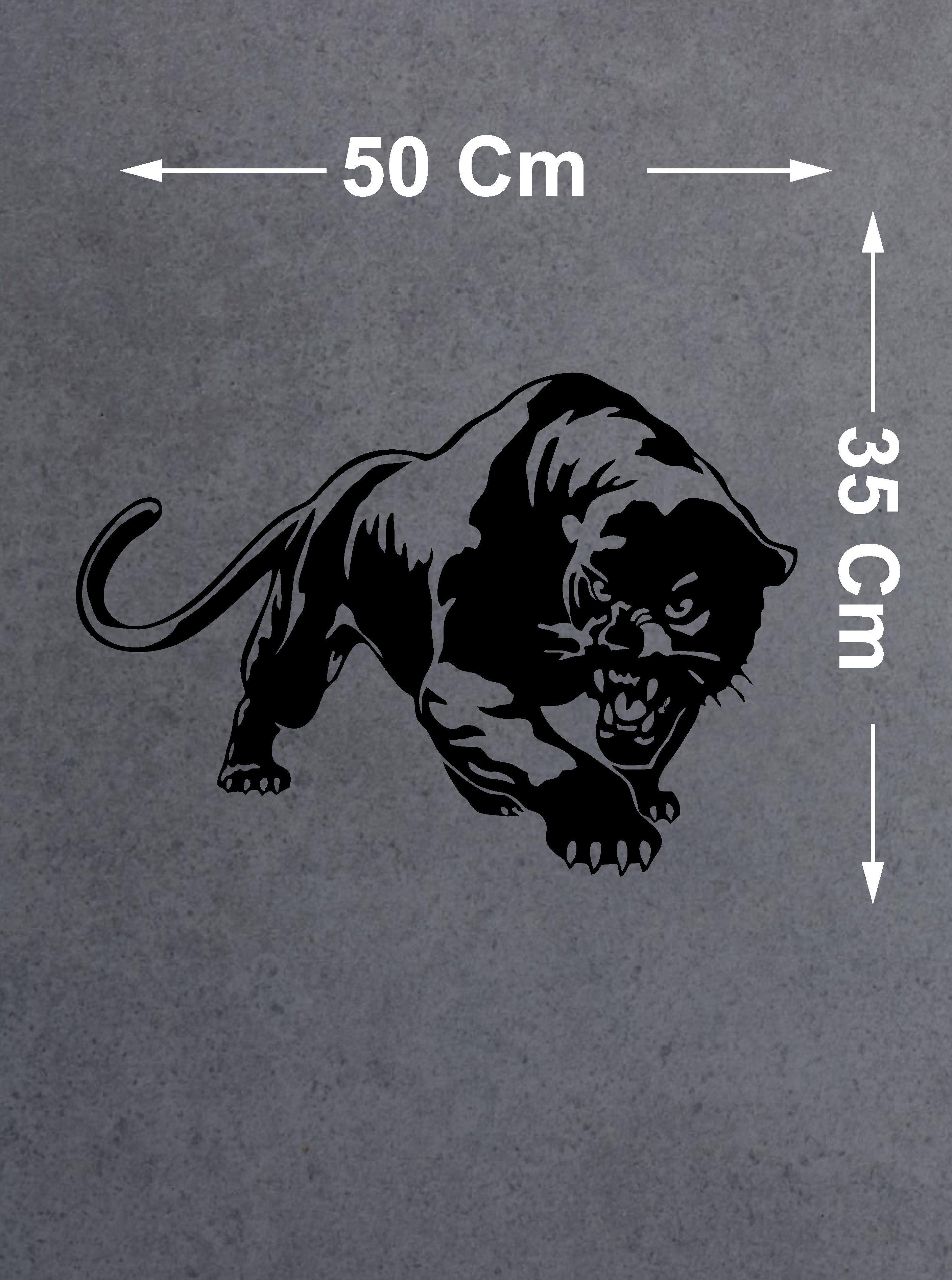 Vahşi̇ Puma Kaplan Panter Sti̇cker, Araba Oto Motosi̇klet Karavan Sti̇cker 02519 15X11 Cm 