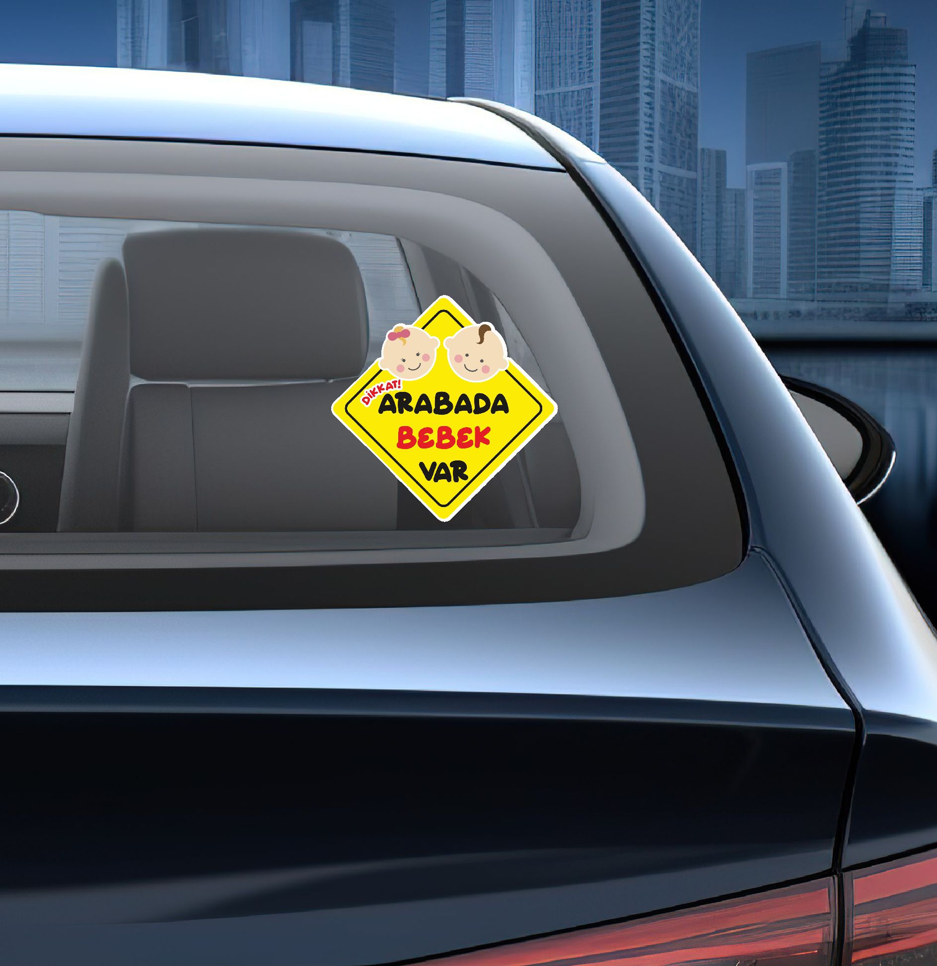 Arabada Bebk Var Sti̇cker, Araba Oto Motosi̇klet Sti̇cker 02501 15X15 Cm 