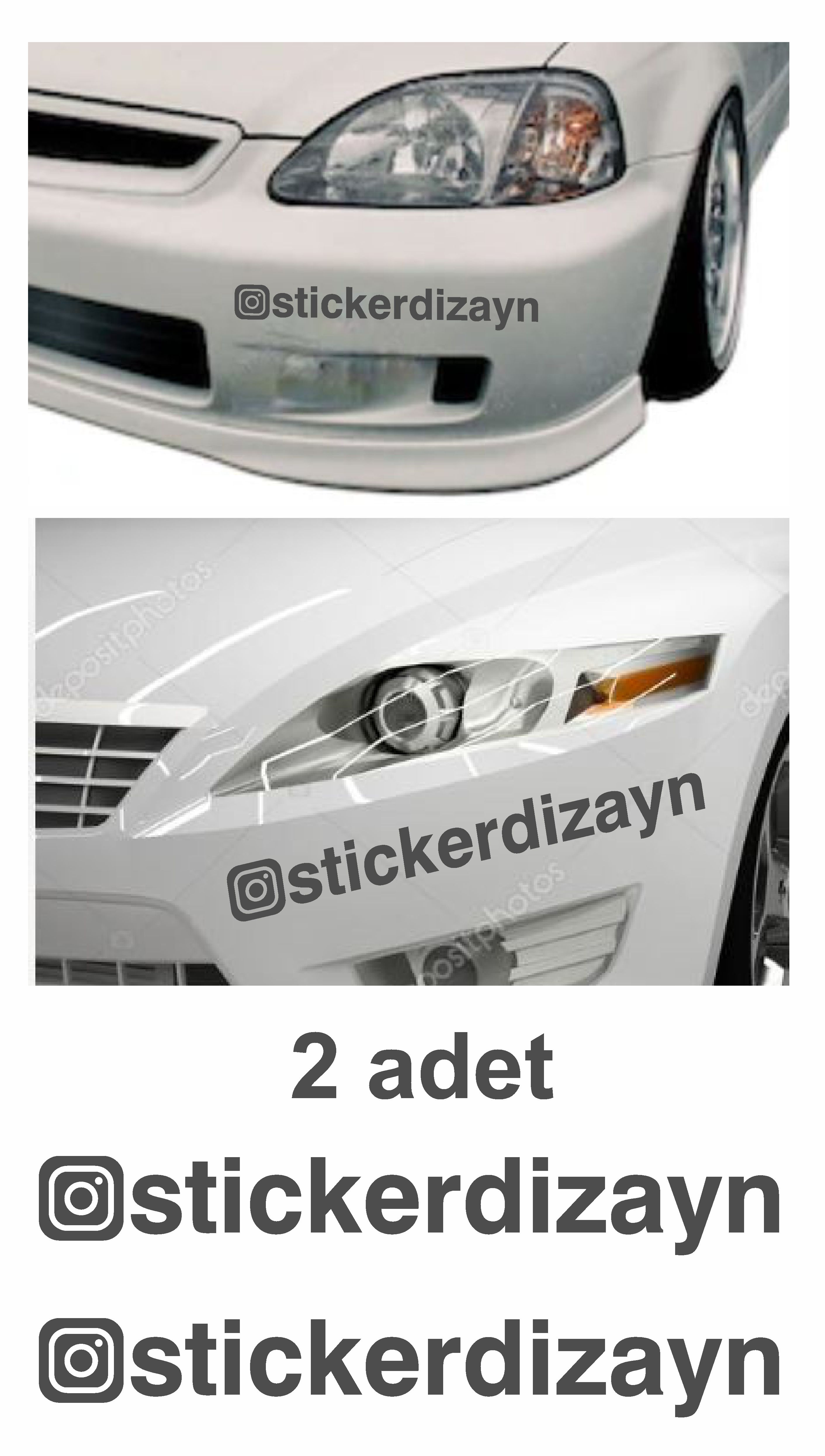 Ki̇şi̇ye Özel Instagram Sti̇cker Araba Oto Motosi̇klet Karavan Sti̇cker Eti̇ket 00062 50 Cm 