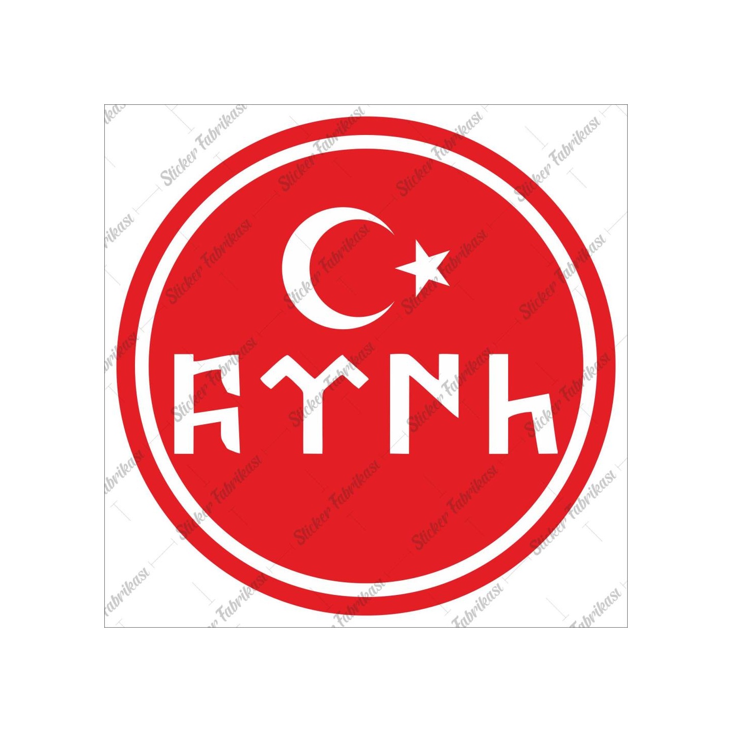 Göktürkçe Türk Yazısı Göktürk Orhun Sti̇cker 00210 14X14-Si̇yah