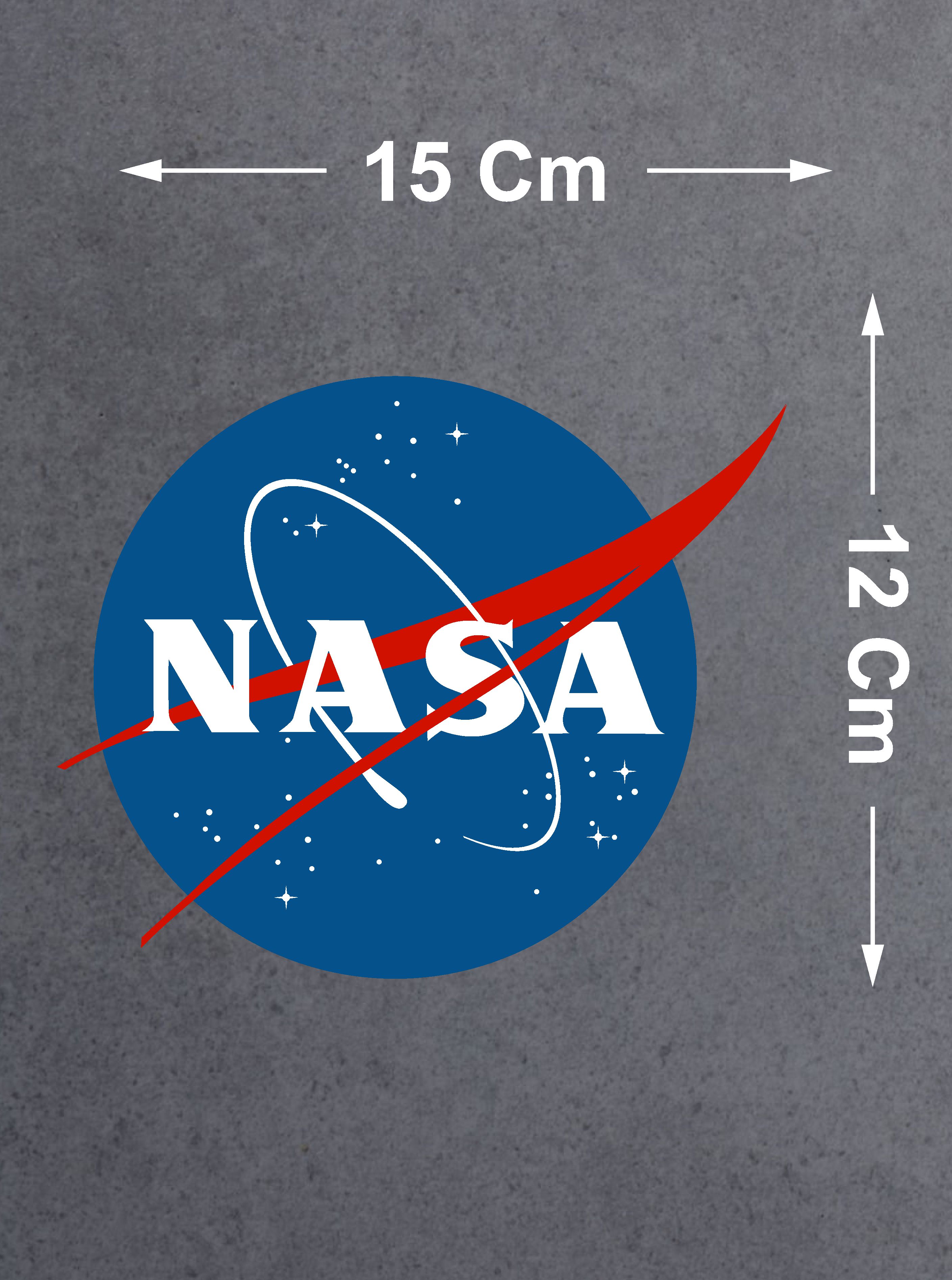 Nasa Logo Sti̇cker - Araba Oto Motosi̇klet Karavan Sti̇cker - Astronot Uzay Sti̇cker 00087 12X10 Cm 