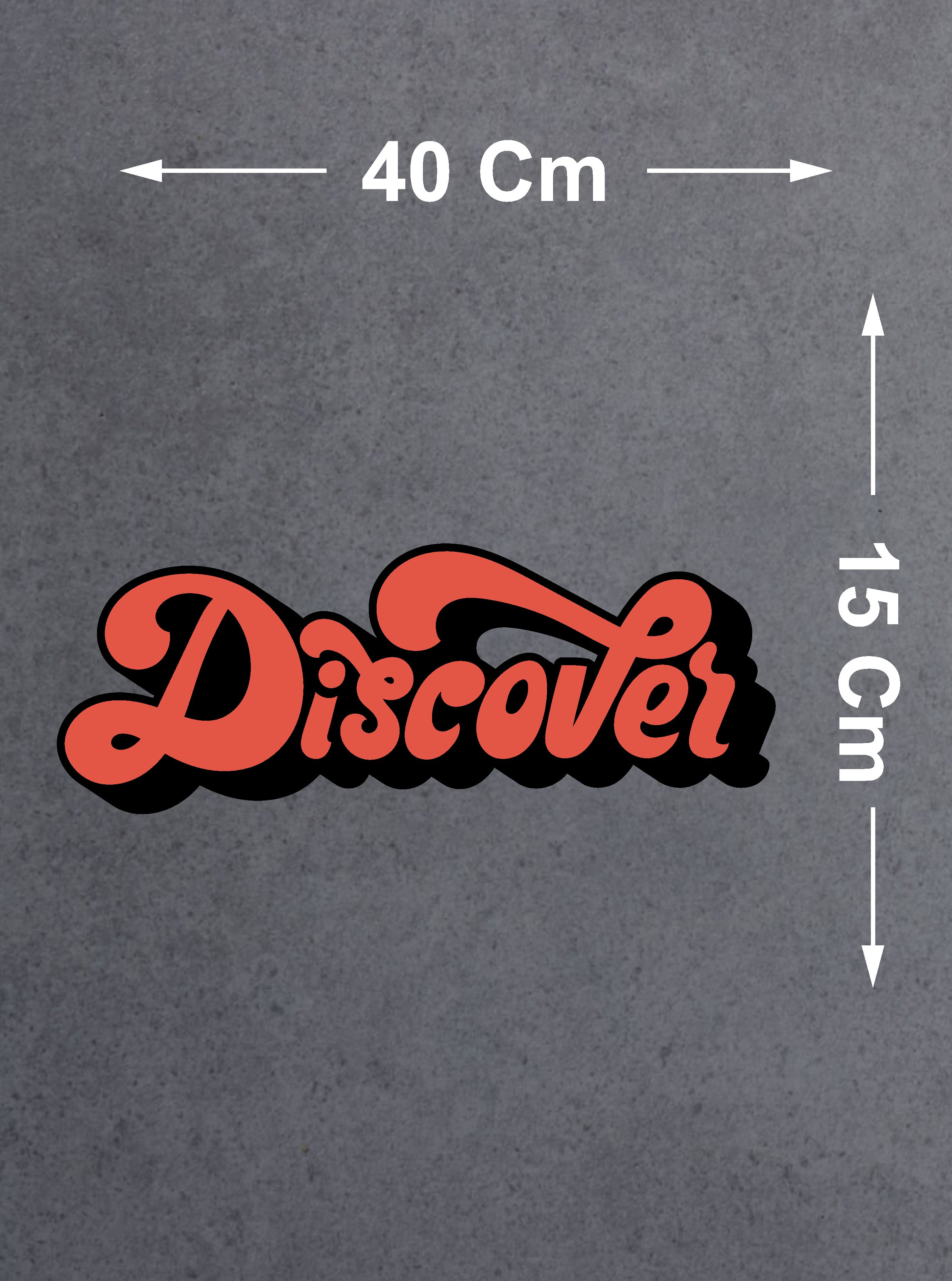 Di̇scover Sti̇cker - 4X4 Off Road Adventure Kamp Avcı Sti̇cker - Araba Oto Cam Karavan Motosi̇klet Sti̇cker - 00050 12X4 Cm 