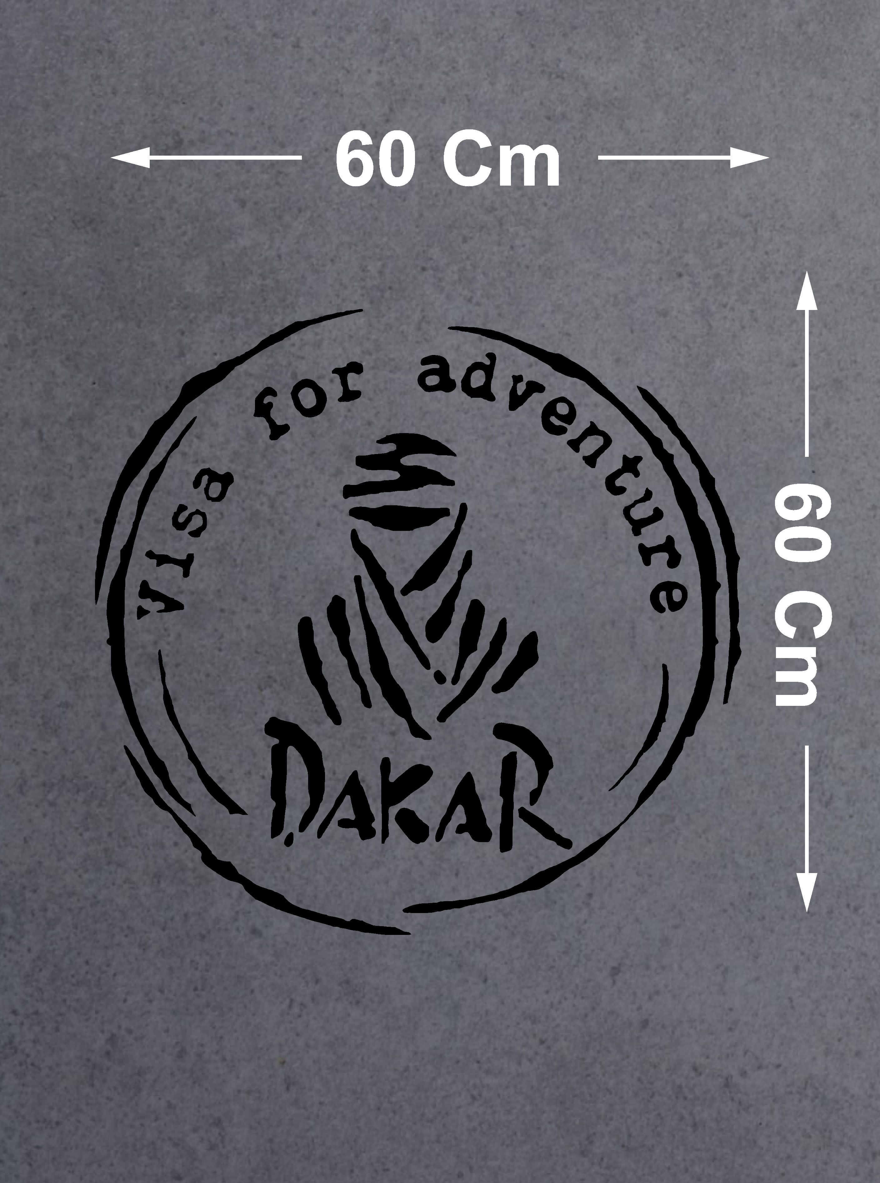 Dakar Adventure Sti̇cker - 4X4 Off Road Kamp Adventure Sti̇cker - Araba Oto Motosi̇klet Karavan Cam Sti̇cker - 00079 15X15 Cm 