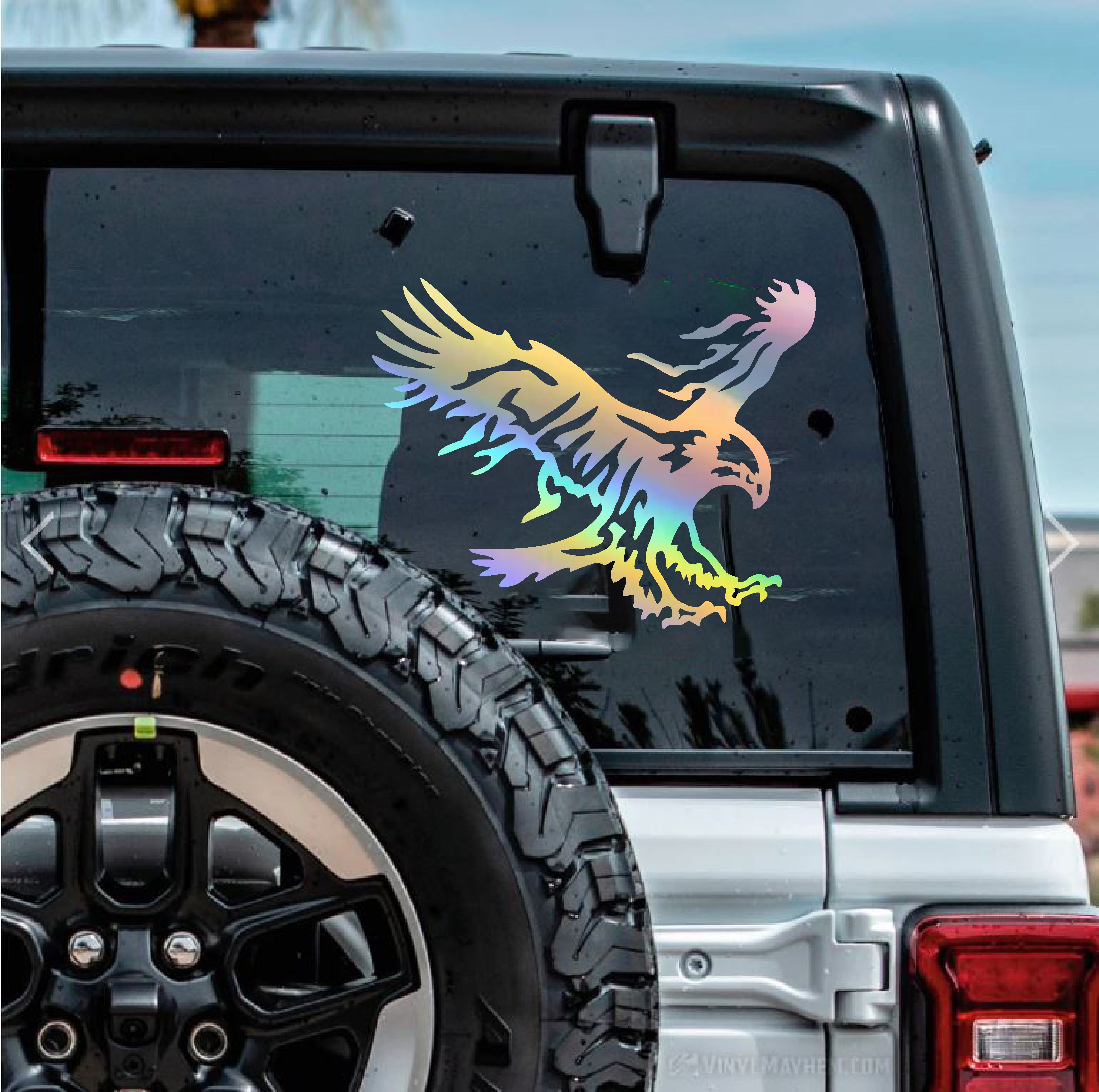 Sti̇cker Di̇zayn Kartal Sti̇cker - Eagle Beşi̇ktaş Kanatlı Uçan Kartal Sti̇cker - Araba Oto Motosi̇klet Karavan Cam Sti̇cker - 00326 12X9 Cm 