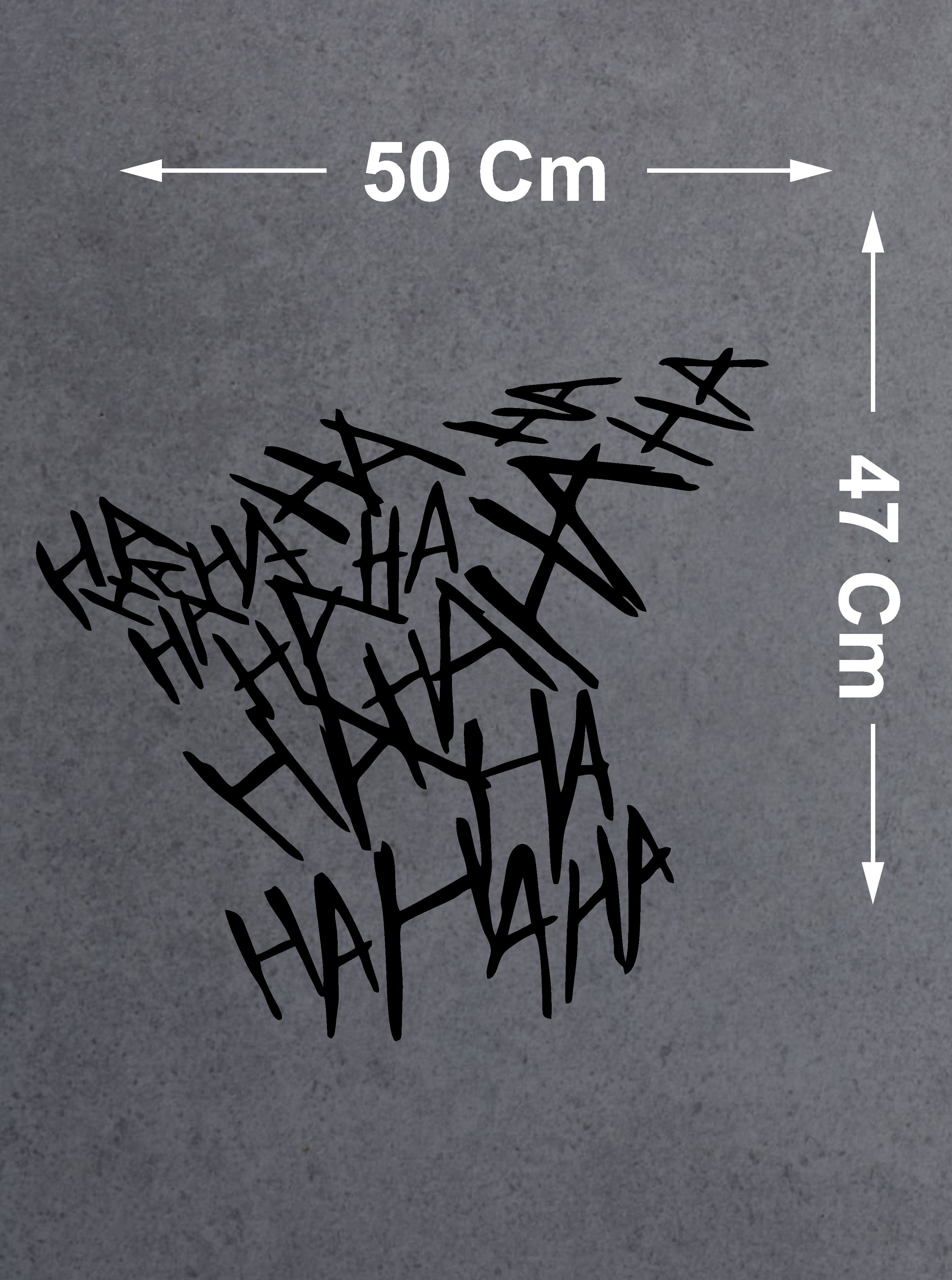 Ha Ha Ha Joker Batman Gotham Ci̇ty Sti̇cker - Araba Oto Motosi̇klet Karavan Cam Sti̇cker - 00042 15X14 Cm 