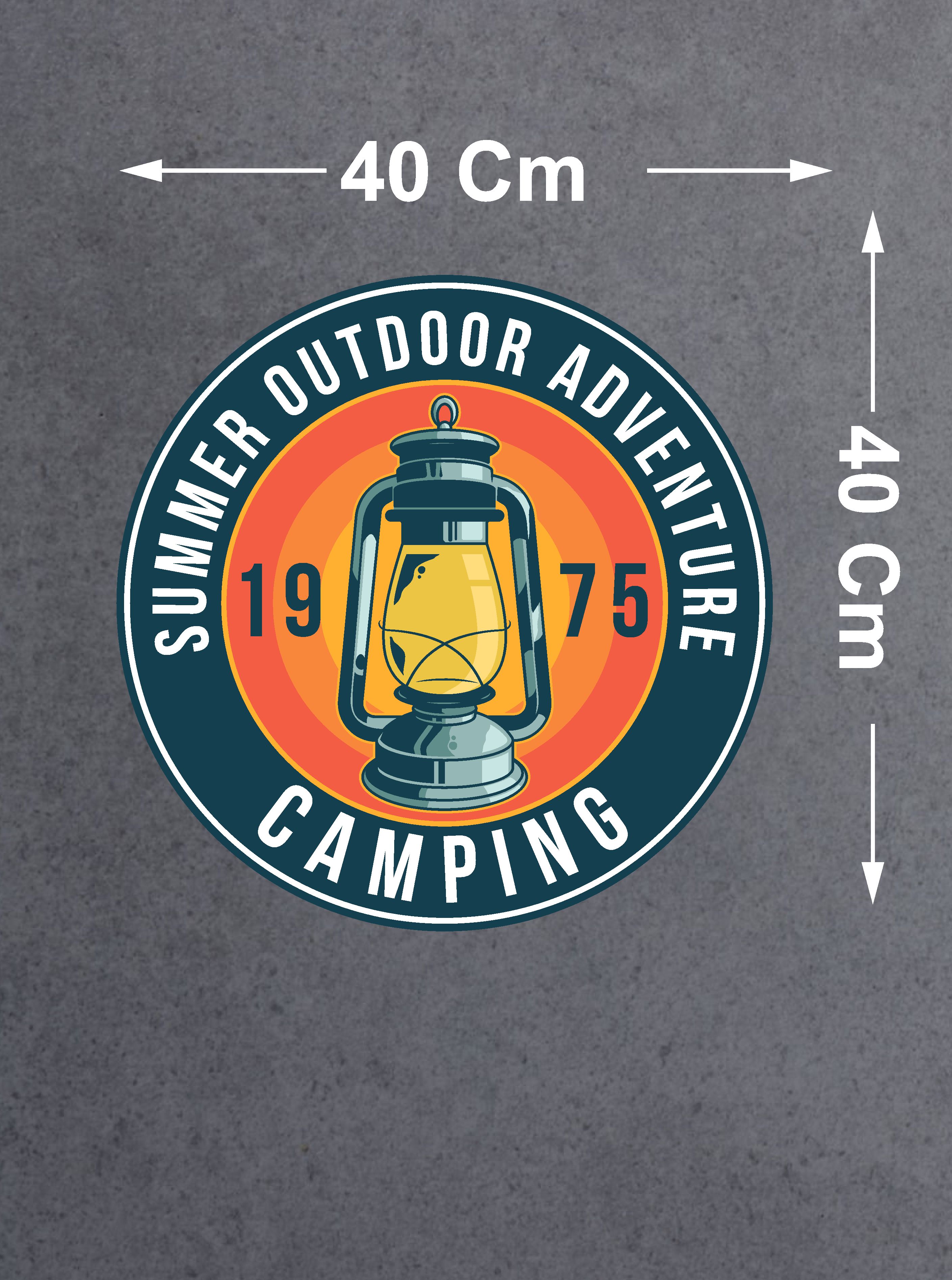 Kamp Sti̇cker, Kampçı Campi̇ng Adventure Off Road Sti̇cker, Araba Oto Pi̇ckup Karavan Sti̇cker 02023 10X10 Cm 