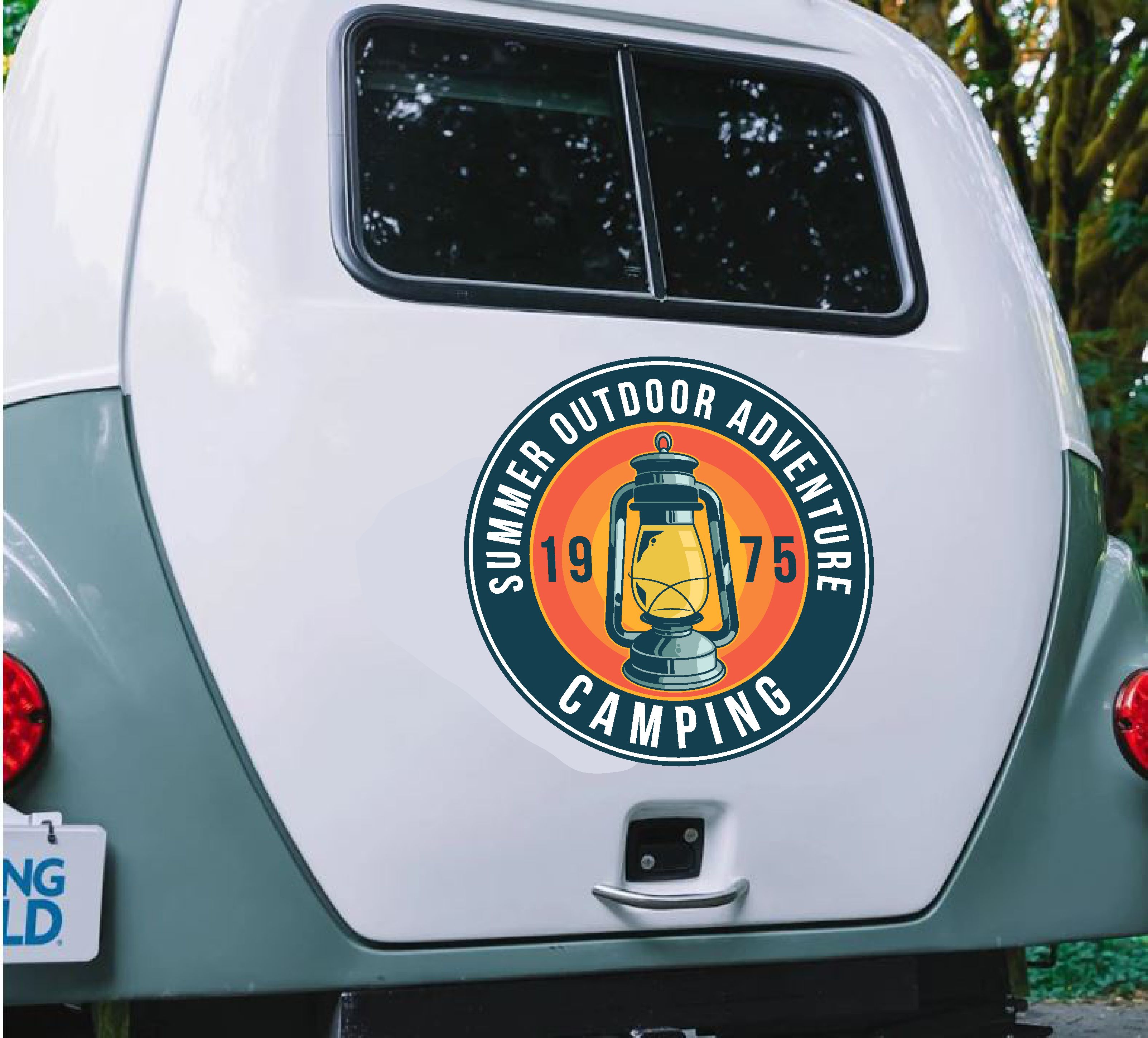 Kamp Sti̇cker, Kampçı Campi̇ng Adventure Off Road Sti̇cker, Araba Oto Pi̇ckup Karavan Sti̇cker 02023 10X10 Cm 