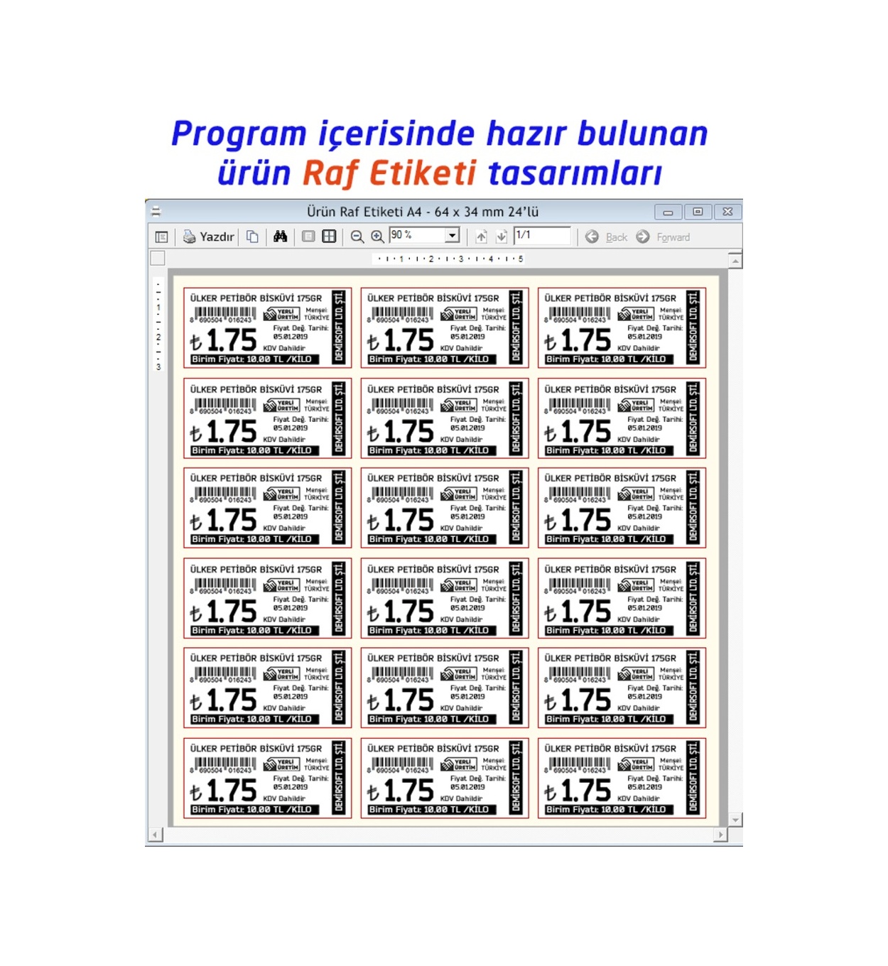 Barkodlu Market Satış Programı (Barpro Paket) (425092941) 