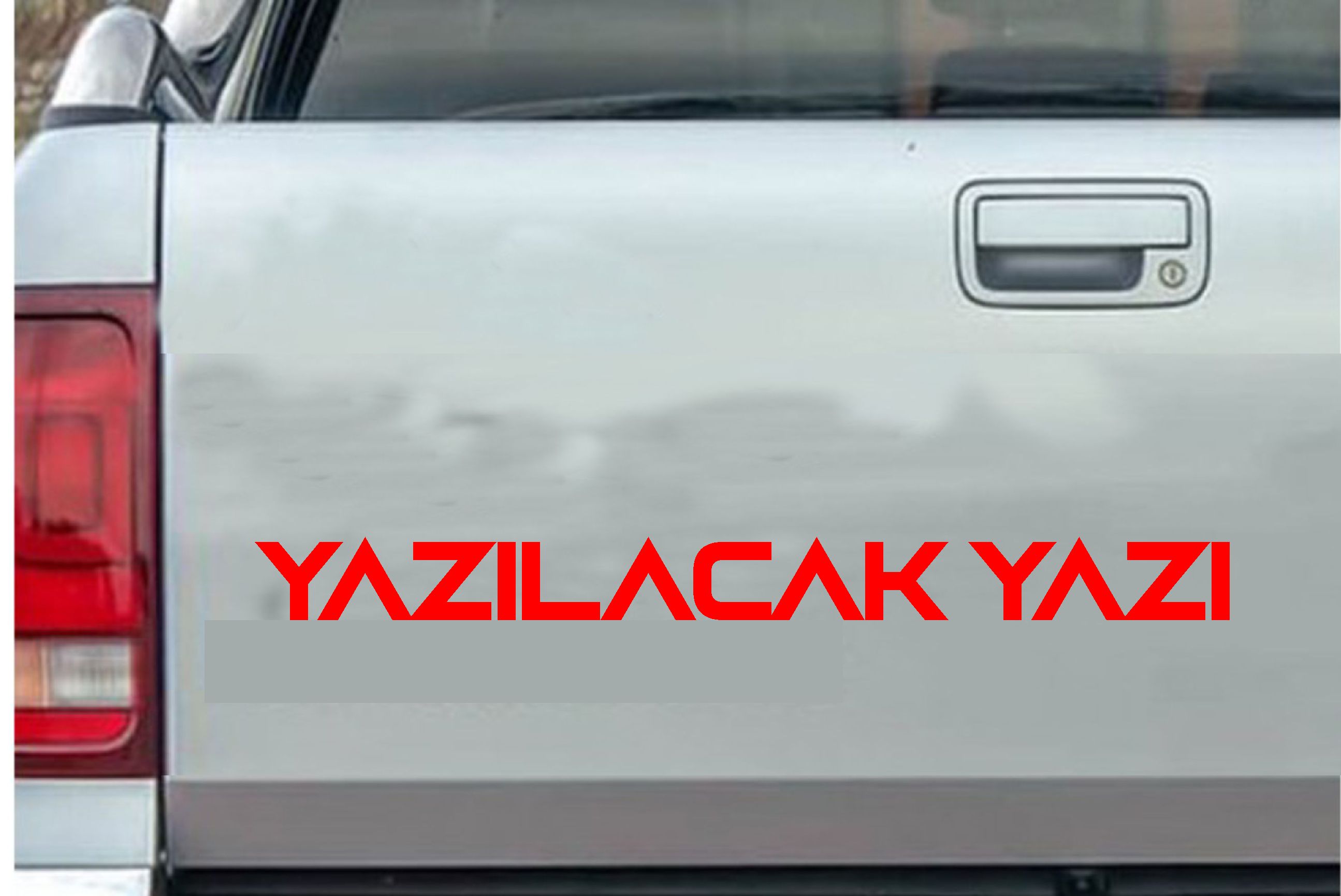 Ki̇şi̇ye Özel Yazı 2 Adet Sti̇cker - Araba Oto Motosi̇klet Karavan Cam Sti̇cker - 00122 12 Cm 