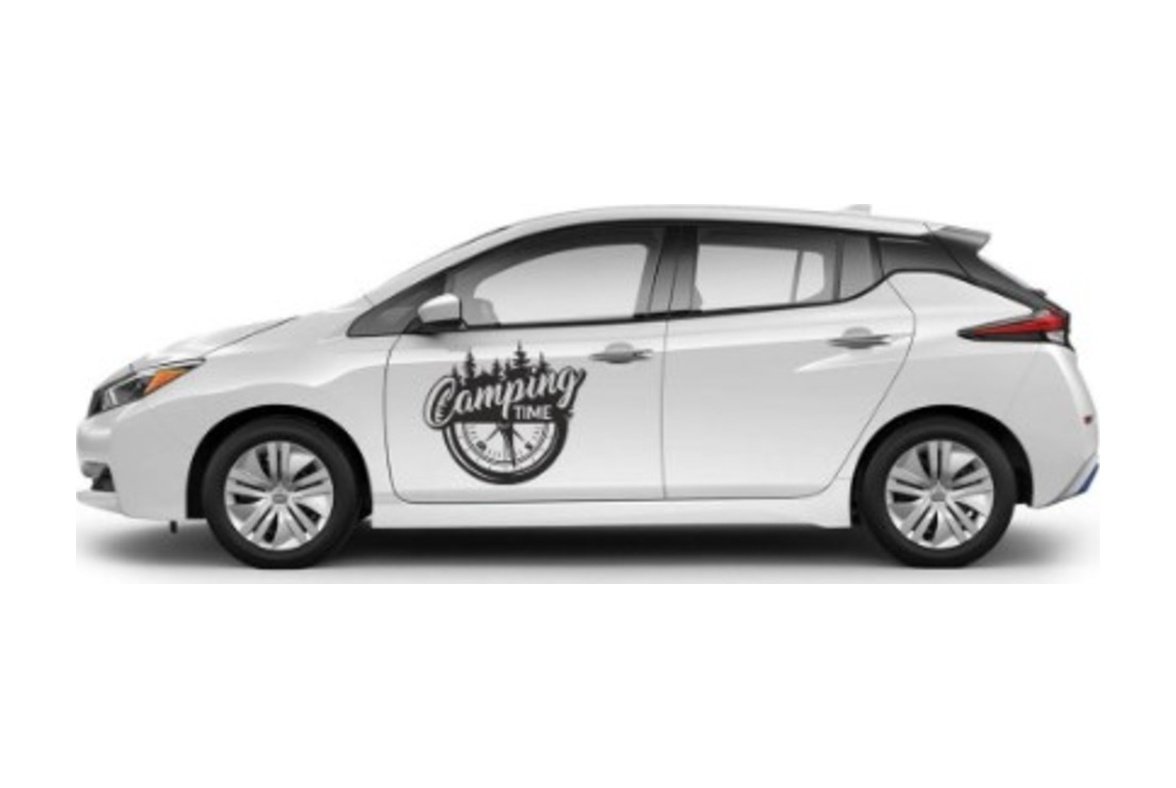 Kamp Orman Dağ Karavan Adventure Off Road Sti̇cker 02168 60X54 Cm-Beyaz