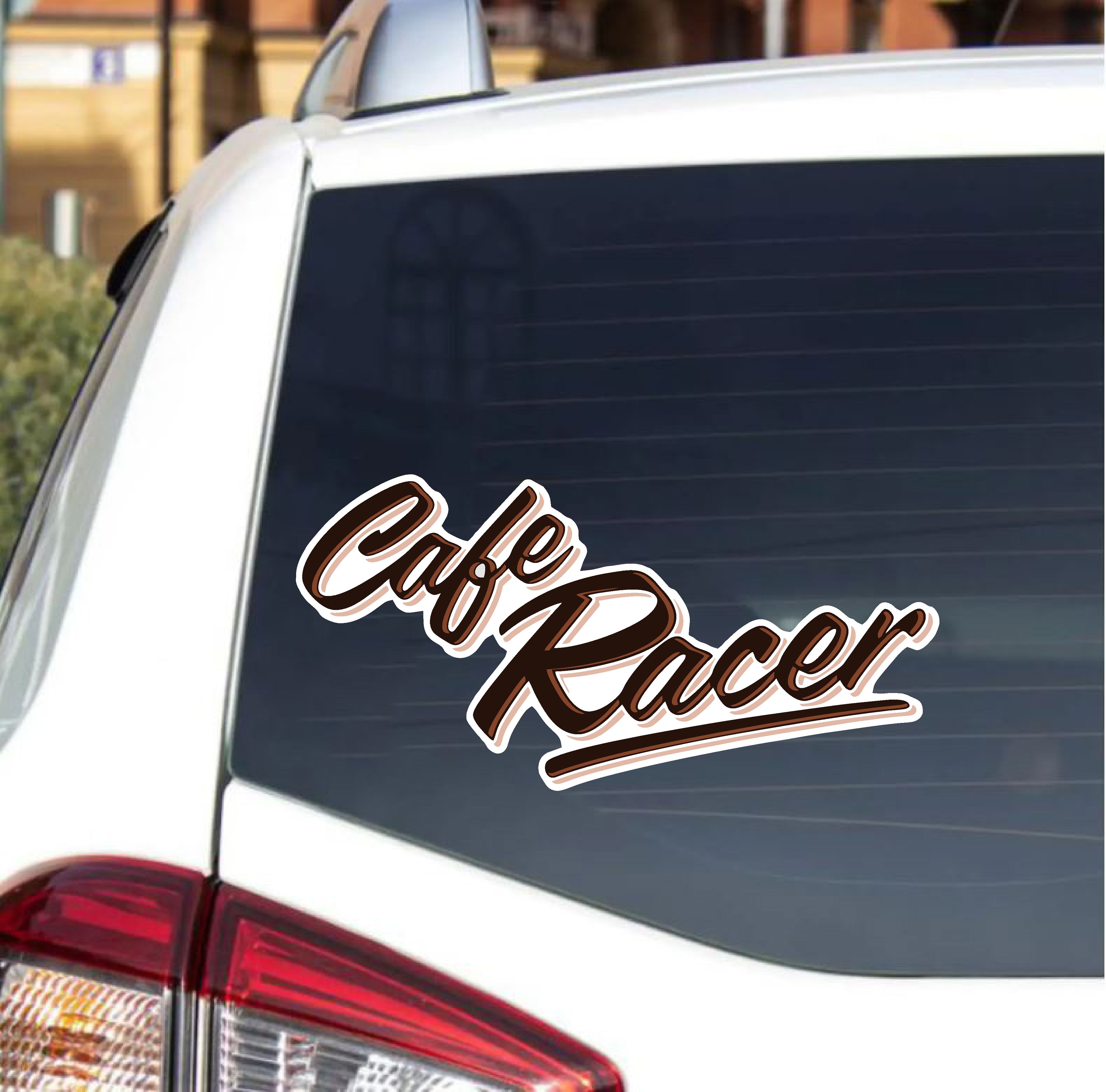 Cafe Racer Sti̇cker - Araba Oto Motosi̇klet Kask Karavan Sti̇cker - 00085 60X29 Cm 