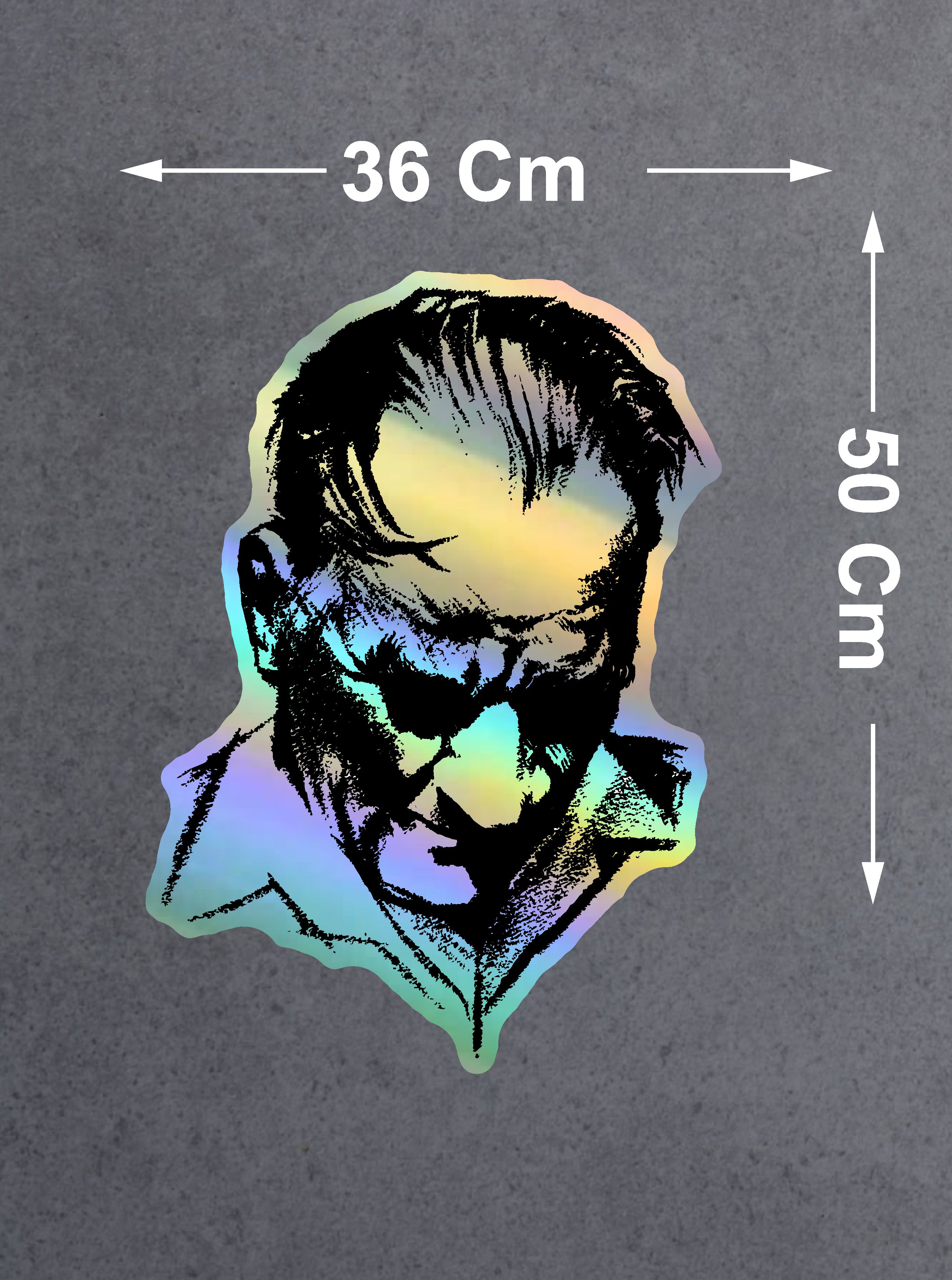 Hologramlı Janjanlı Atatürk Si̇lüet Sti̇cker - Ata Gazi̇ Mustafa Kemal Sti̇cker - Araba Oto Motosi̇klet Karavan Sti̇cker 03007 8X6 Cm 