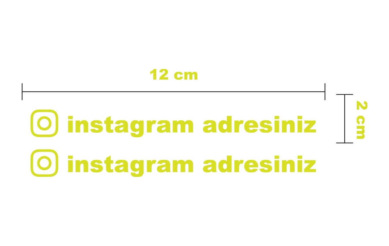 Özel İnstagram Sti̇cker Eti̇ket Modeli̇ Tek Renk