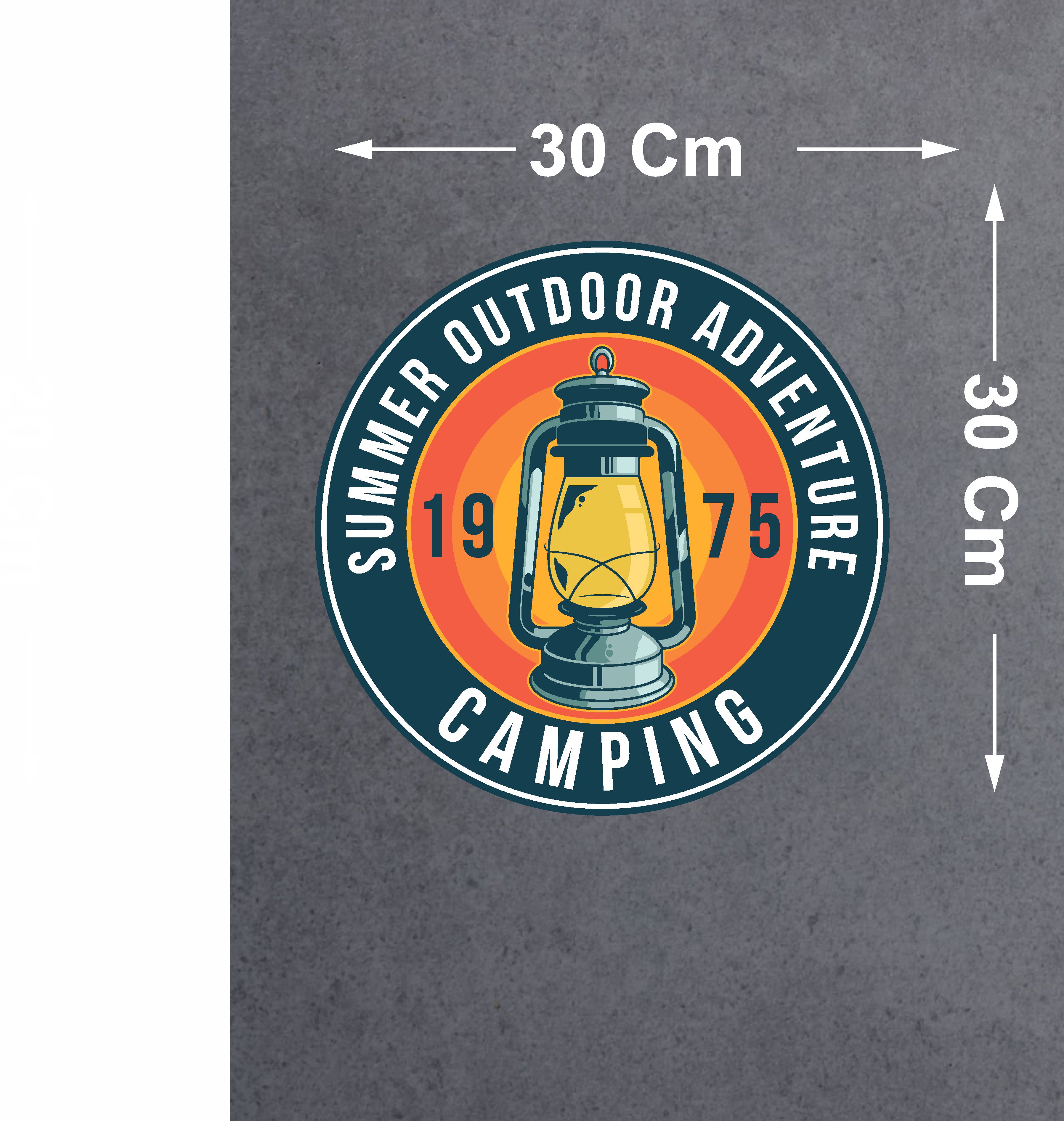 Kamp Sti̇cker, Kampçı Campi̇ng Adventure Off Road Sti̇cker, Araba Oto Pi̇ckup Karavan Sti̇cker 02023 10X10 Cm 