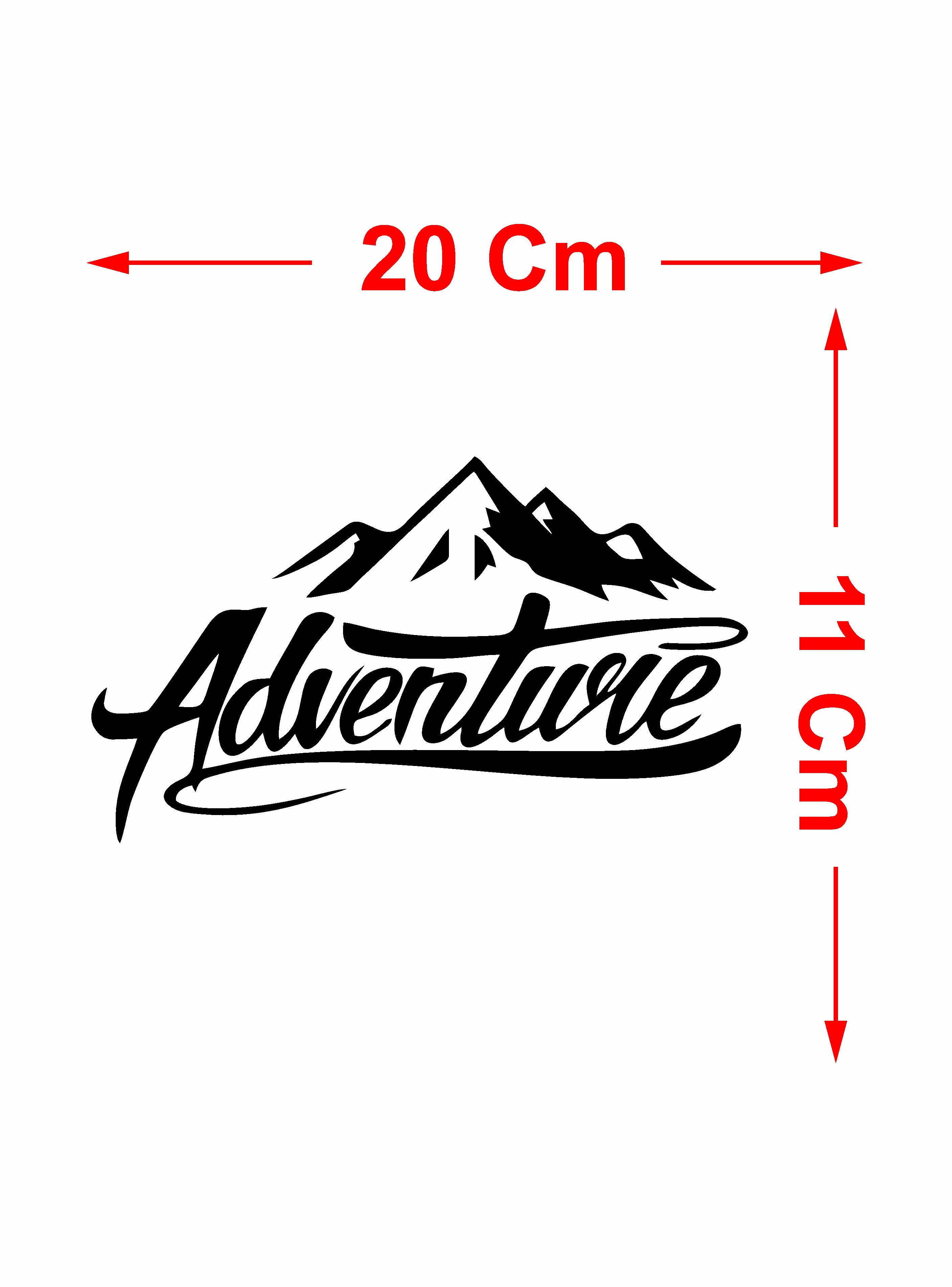 Adventure Dağ Kamp Karavan Offroad 4X4 Sti̇cker Araba Oto Motosi̇klet Karavan Sti̇cker 00007 50X29 Cm 