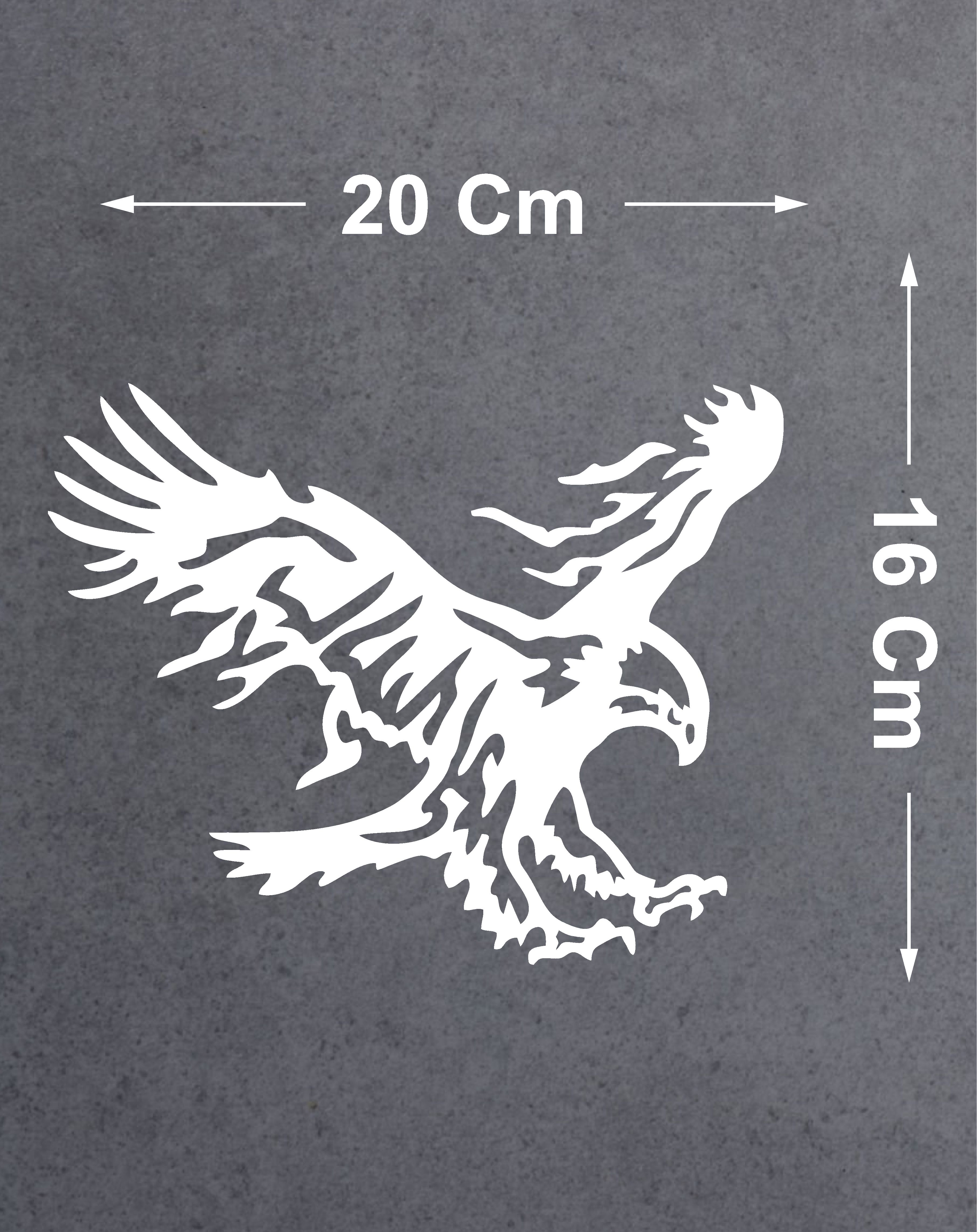 Sti̇cker Di̇zayn Kartal Sti̇cker - Eagle Beşi̇ktaş Kanatlı Uçan Kartal Sti̇cker - Araba Oto Motosi̇klet Karavan Cam Sti̇cker - 00326 12X9 Cm 