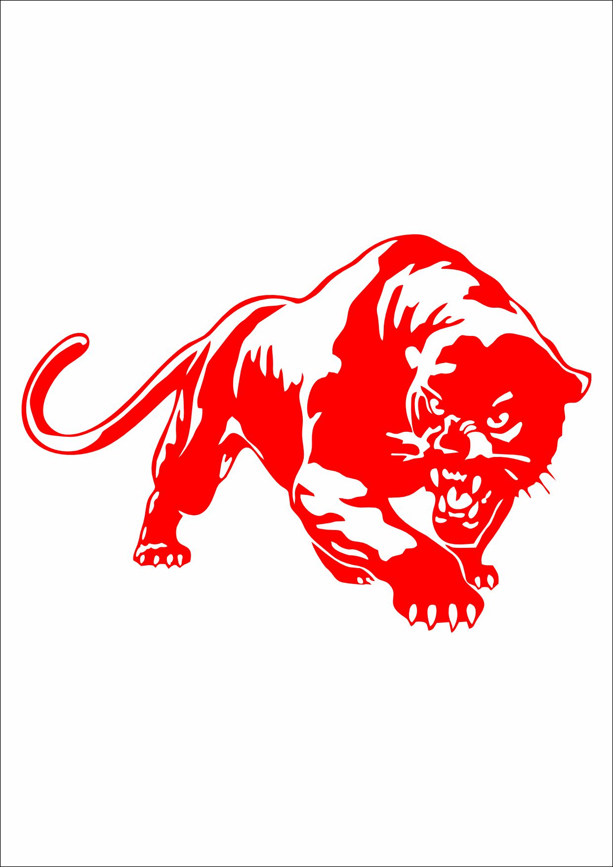 Vahşi̇ Puma Kaplan Panter Sti̇cker, Araba Oto Motosi̇klet Karavan Sti̇cker 02519 15X11 Cm 