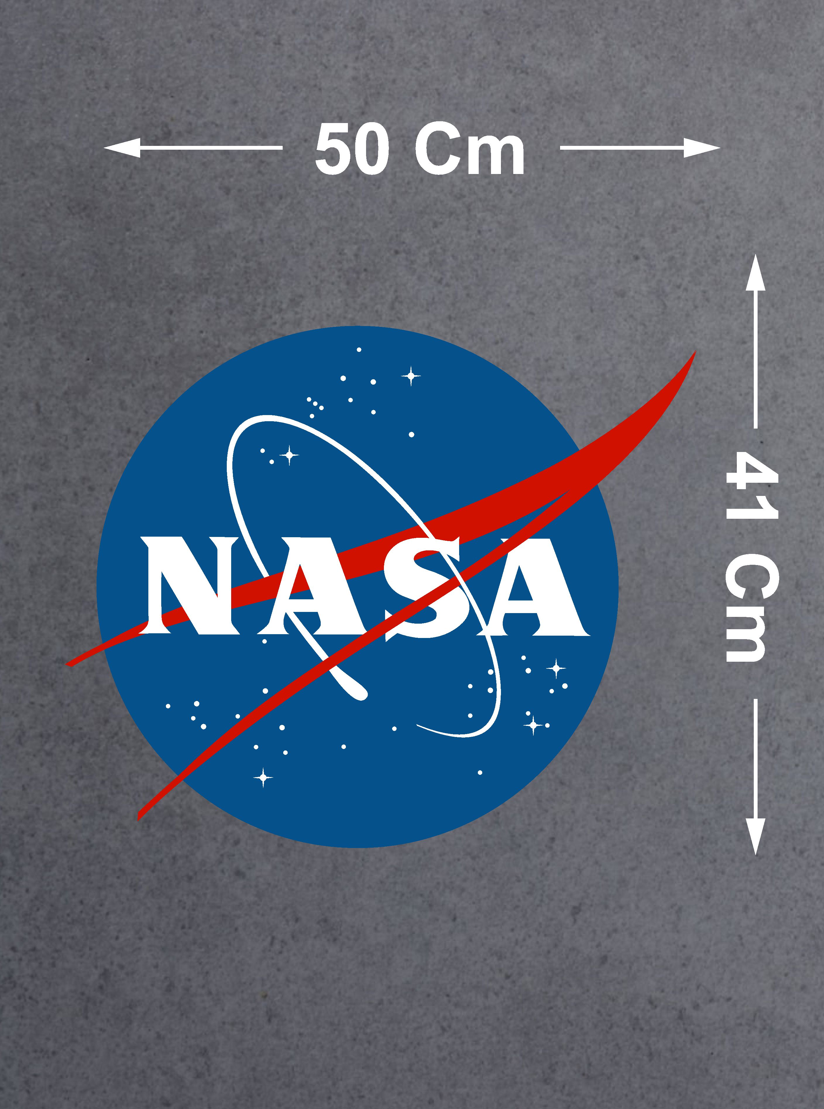 Nasa Logo Sti̇cker - Araba Oto Motosi̇klet Karavan Sti̇cker - Astronot Uzay Sti̇cker 00087 12X10 Cm 