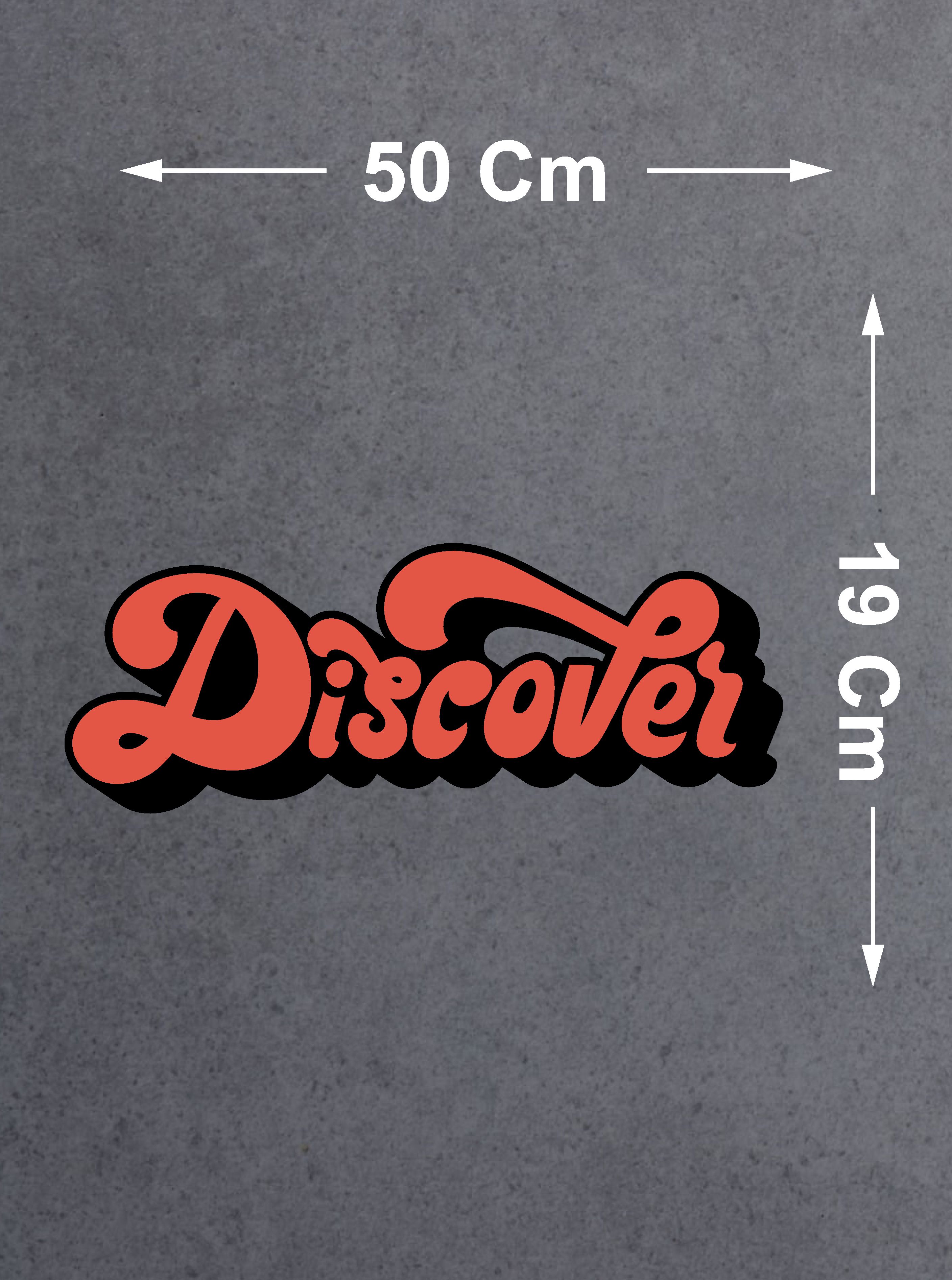 Di̇scover Sti̇cker - 4X4 Off Road Adventure Kamp Avcı Sti̇cker - Araba Oto Cam Karavan Motosi̇klet Sti̇cker - 00050 12X4 Cm 
