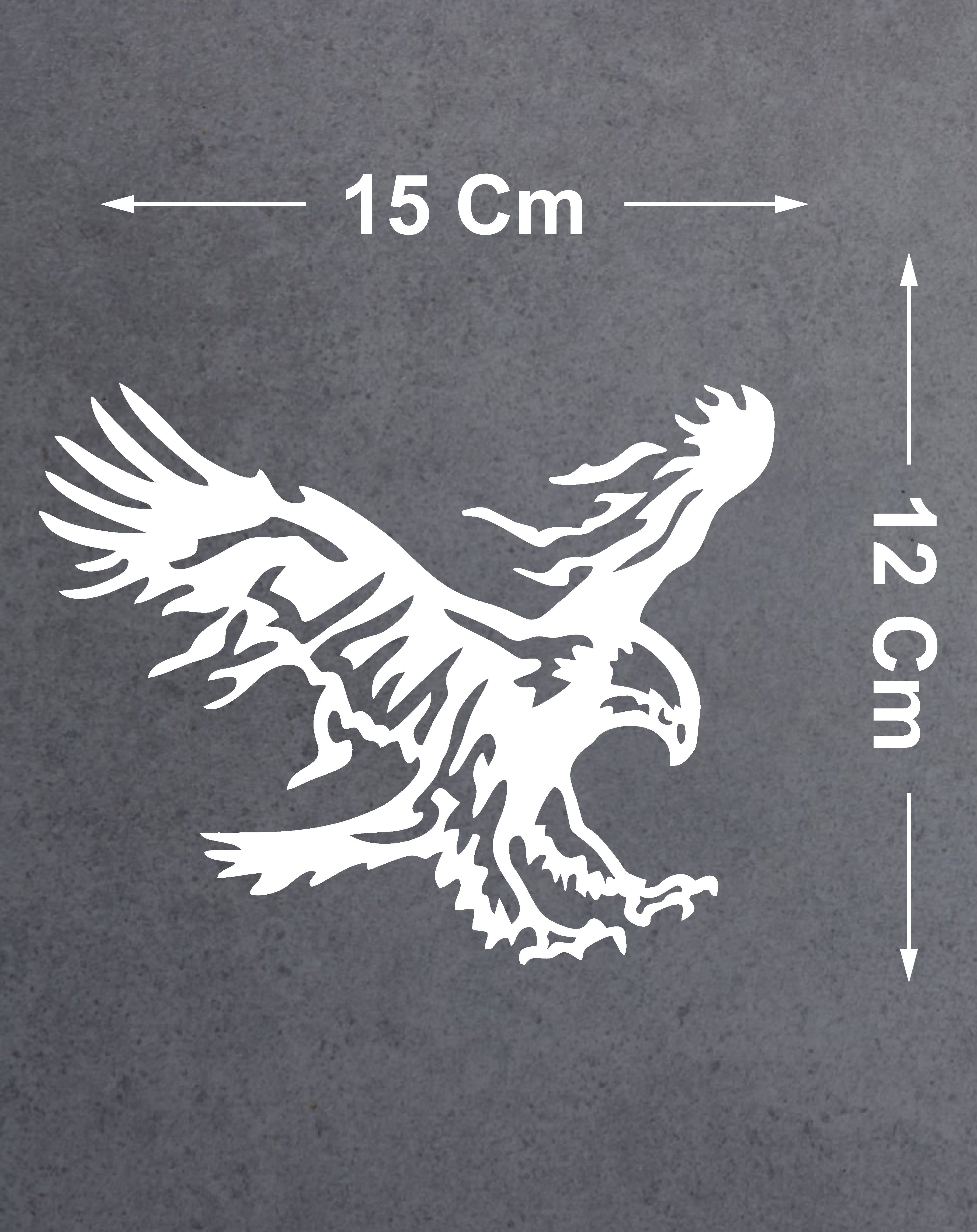 Sti̇cker Di̇zayn Kartal Sti̇cker - Eagle Beşi̇ktaş Kanatlı Uçan Kartal Sti̇cker - Araba Oto Motosi̇klet Karavan Cam Sti̇cker - 00326 12X9 Cm 