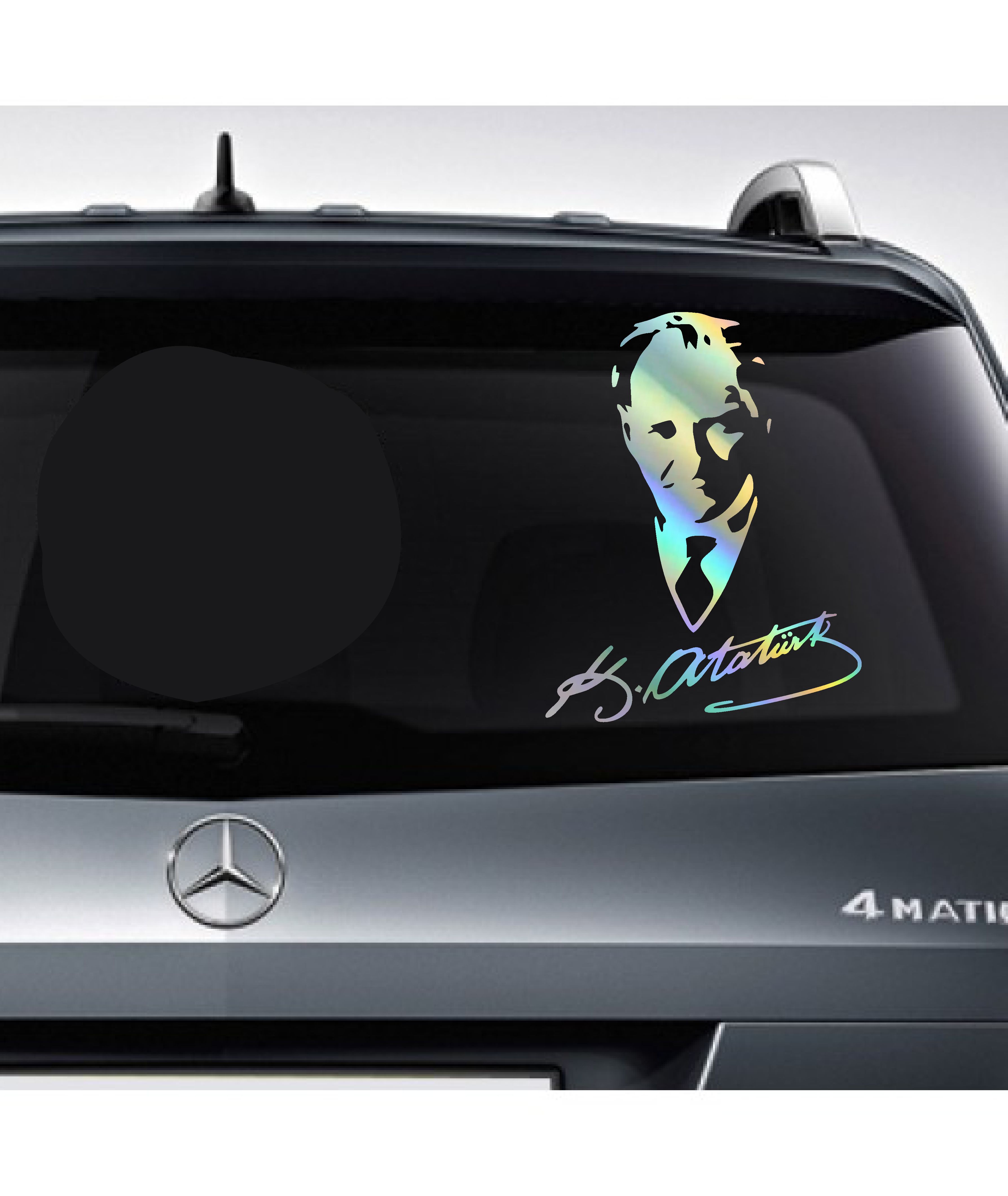 Hologramlı Janjanlı Atatürk Ve İmza Sti̇cker - Araba Oto Motosi̇klet Sti̇cker 02527 25X19 Cm 