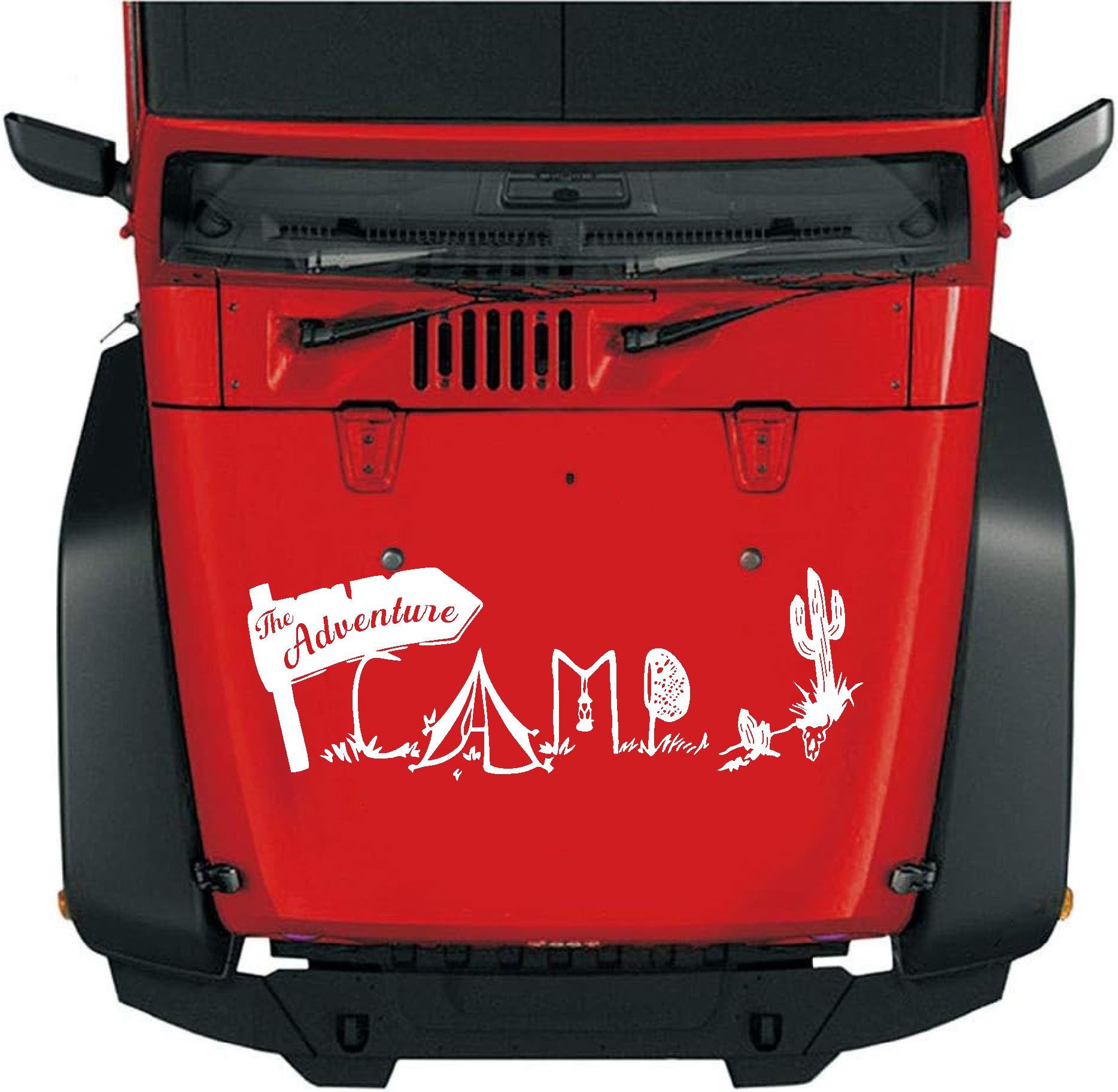 Kamp Adventure Sti̇cker - Araba Oto Motosi̇klet Pi̇ckup Karavan Sti̇cker - 00127 40 Cm 