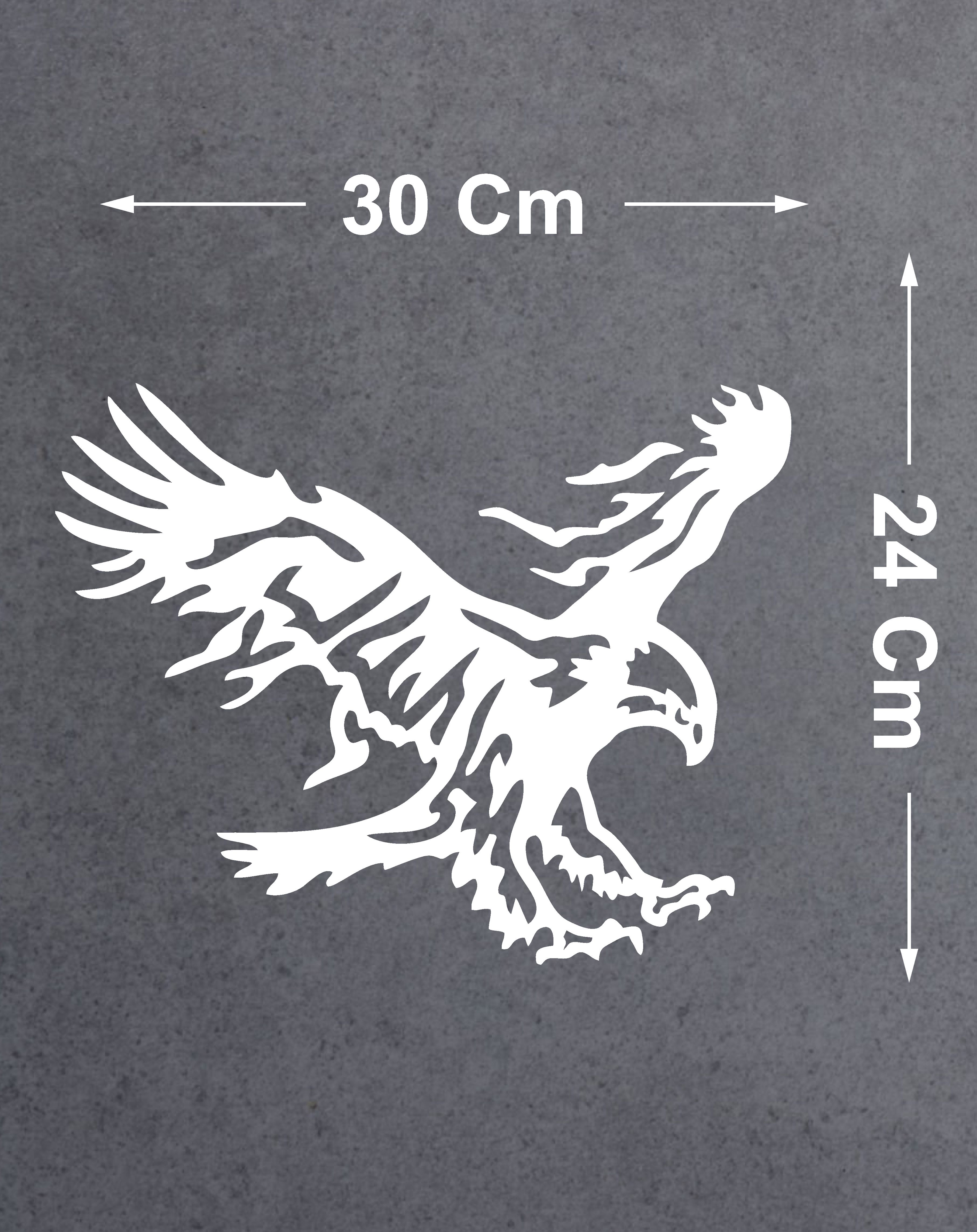 Sti̇cker Di̇zayn Kartal Sti̇cker - Eagle Beşi̇ktaş Kanatlı Uçan Kartal Sti̇cker - Araba Oto Motosi̇klet Karavan Cam Sti̇cker - 00326 12X9 Cm 