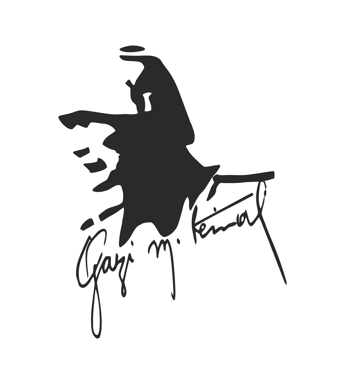 Gazi̇ Mustafa Kemal Atatürk Imza Ve Si̇lüet Sti̇cker 01035 18X14-Parlak Krom