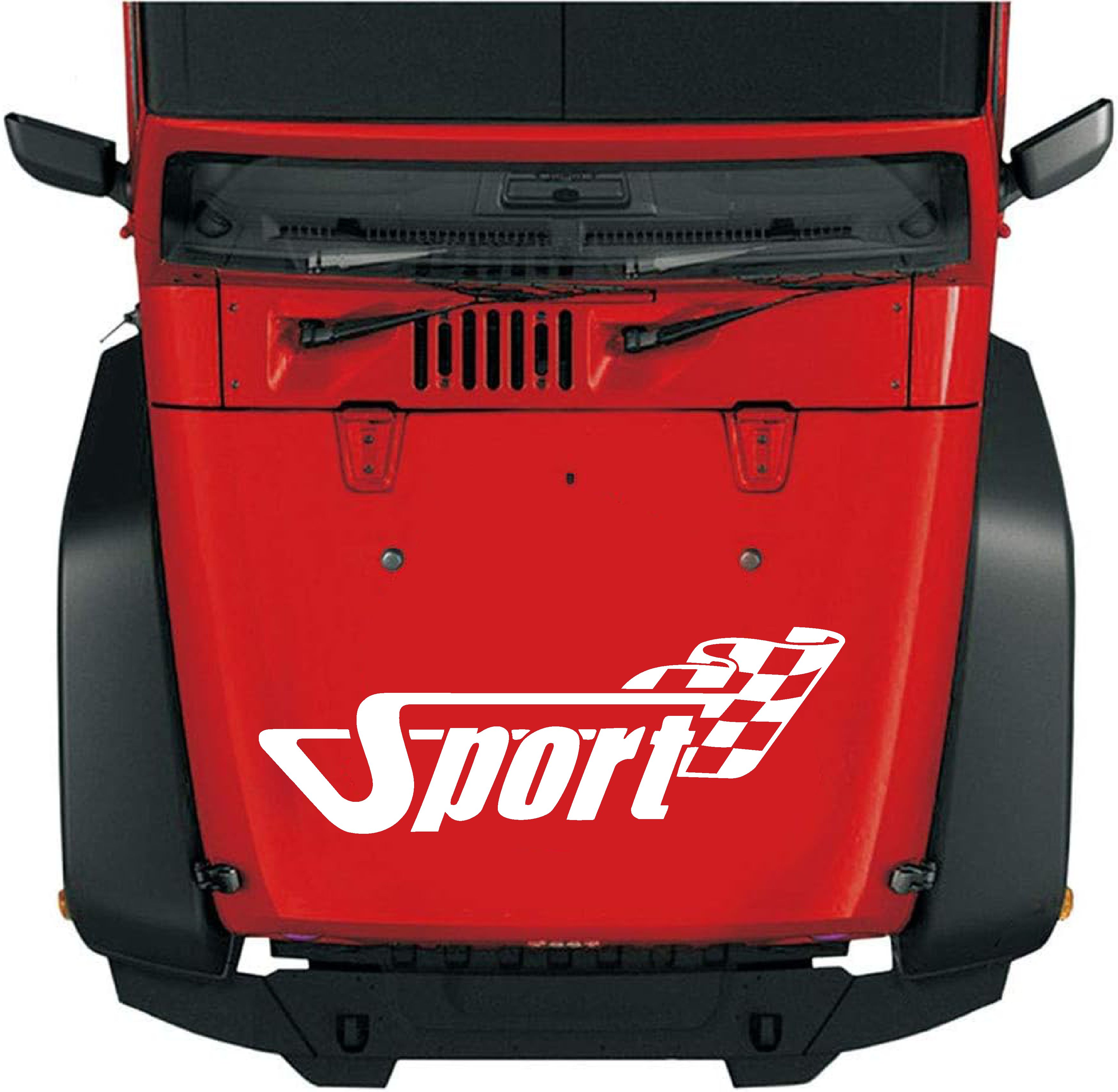 Sport 2 Adet Sti̇cker - Rally Raci̇ng Yarış Sti̇cker - Araba Oto Motosi̇klet Araç Sti̇cker 02508 40X14 Cm