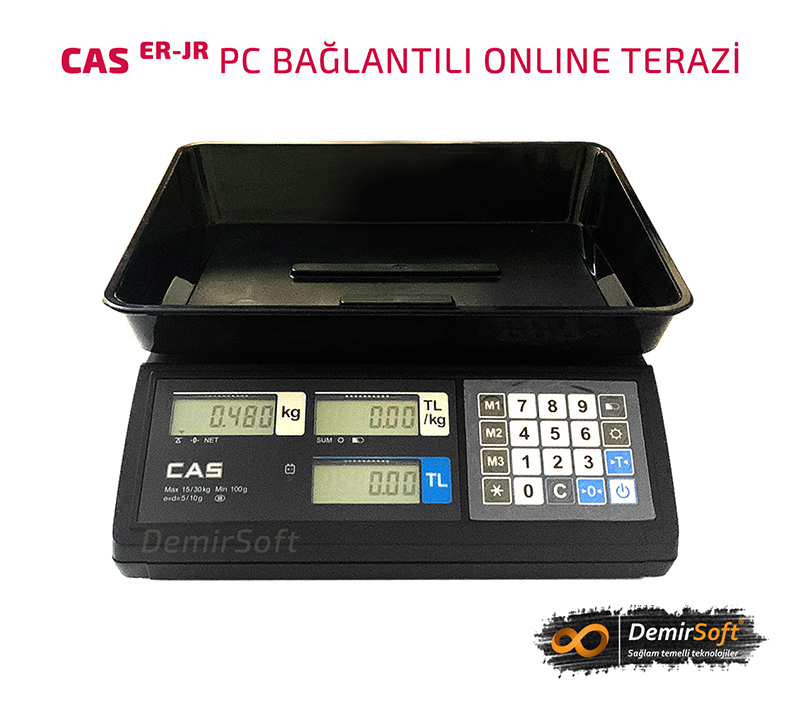 Cas Er Jr 30 Kg Fiyat Hesaplamalı Elektronik Terazi 