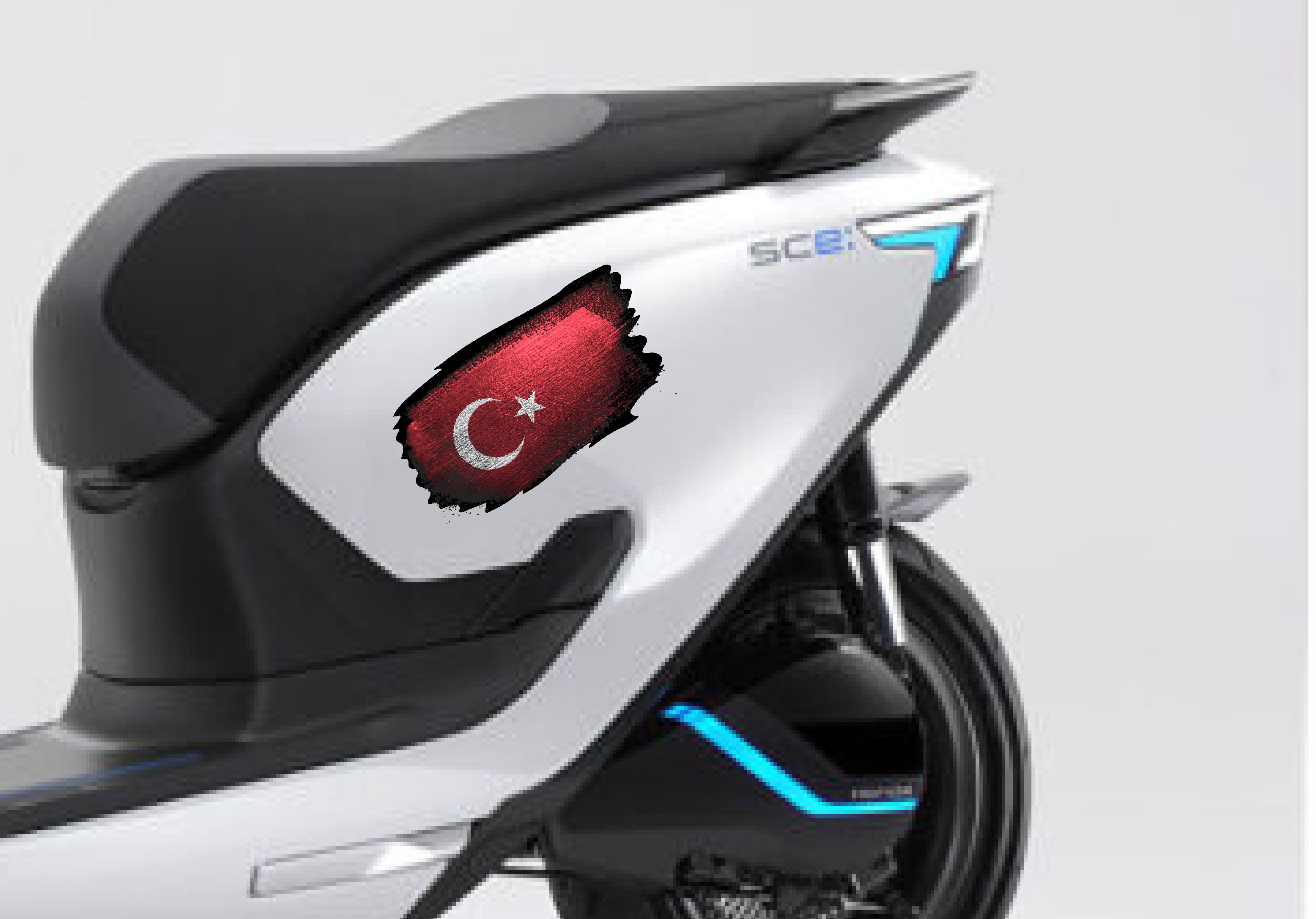 Türk Bayrağı Sti̇cker - Türk - Bayrak - Ay Yıldız Sti̇cker - Araba Oto Motosi̇klet Karavan Cam Kask Sti̇cker - 01969 10X6 Cm 