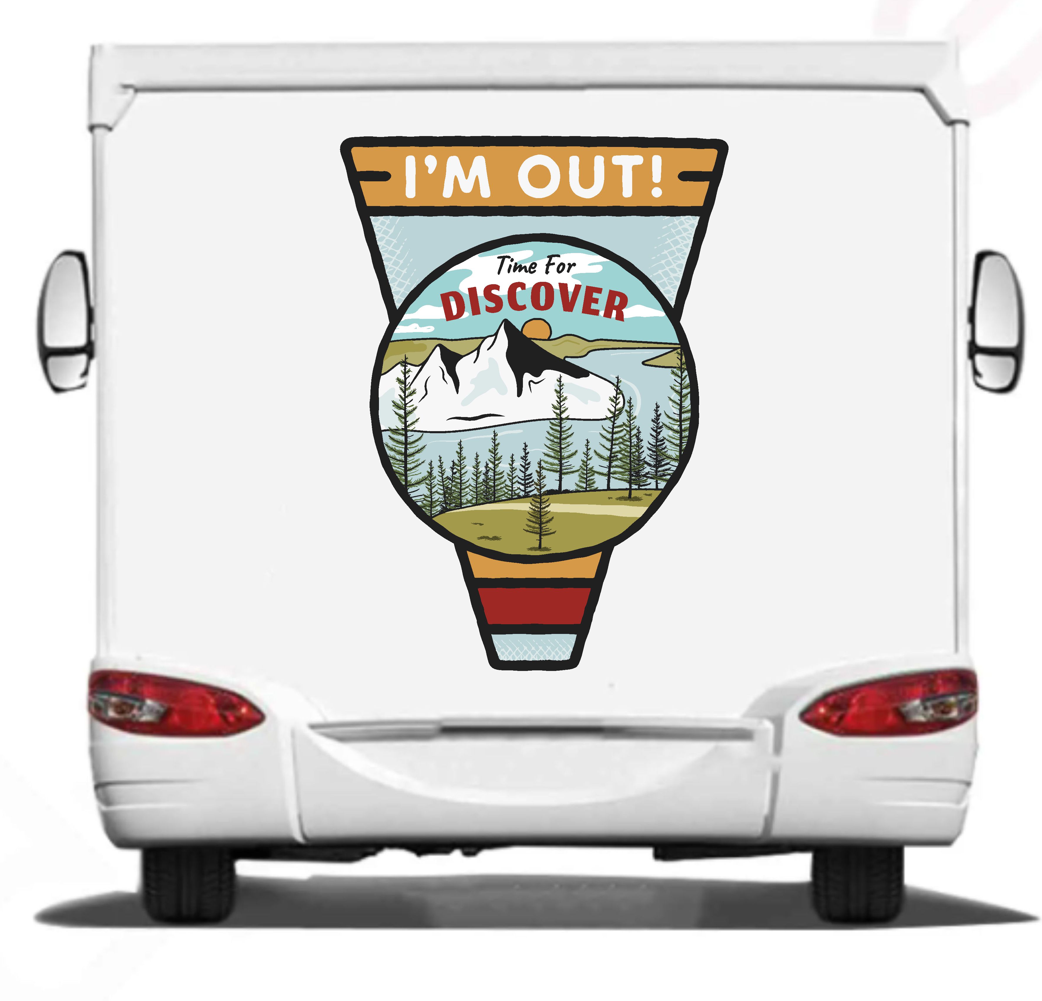 Kamp, Off Road, 4X4, Doğa, Manzara, Adventure Sti̇cker, Araba Oto Motosi̇klet Karavan Pi̇ckup Arazi̇ Suv 02179 10X7 Cm 