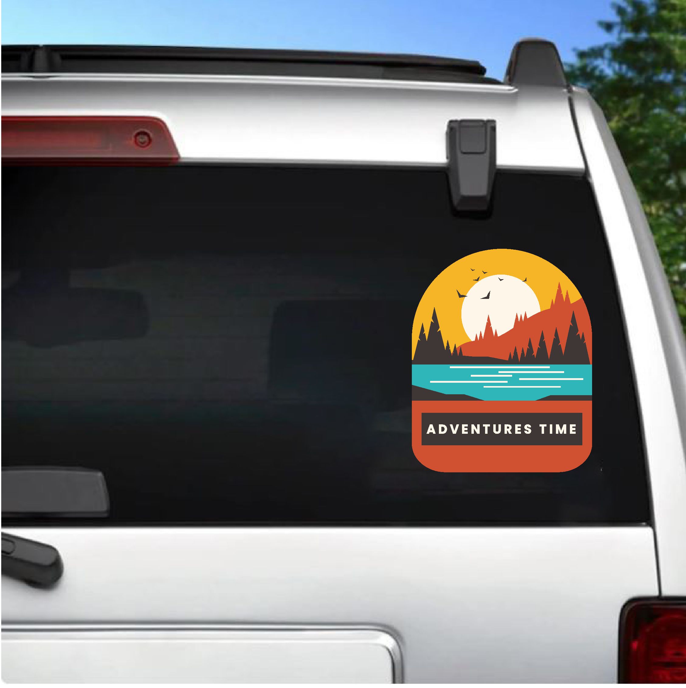 Kamp Ve Macera Sti̇cker - 4X4 Off Road Adventure Sti̇cker - Araba Oto Motosi̇klet Karavan Camsti̇cker - 00115 10X8 Cm 