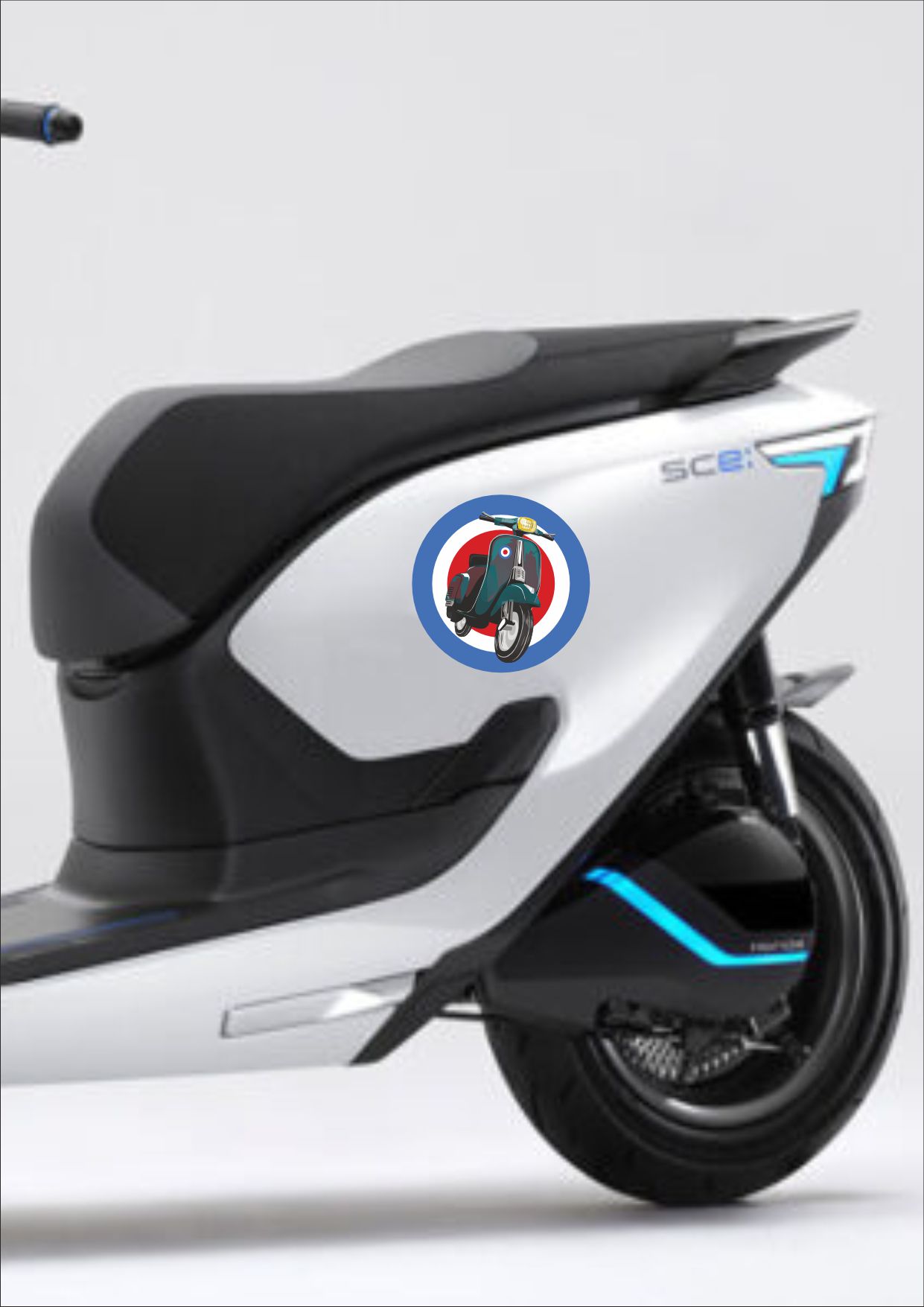 Scooter Vesap Motosi̇klet Sti̇cker - Araba Oto Motosi̇klet Cam Stcker - 00022 10X10 Cm 