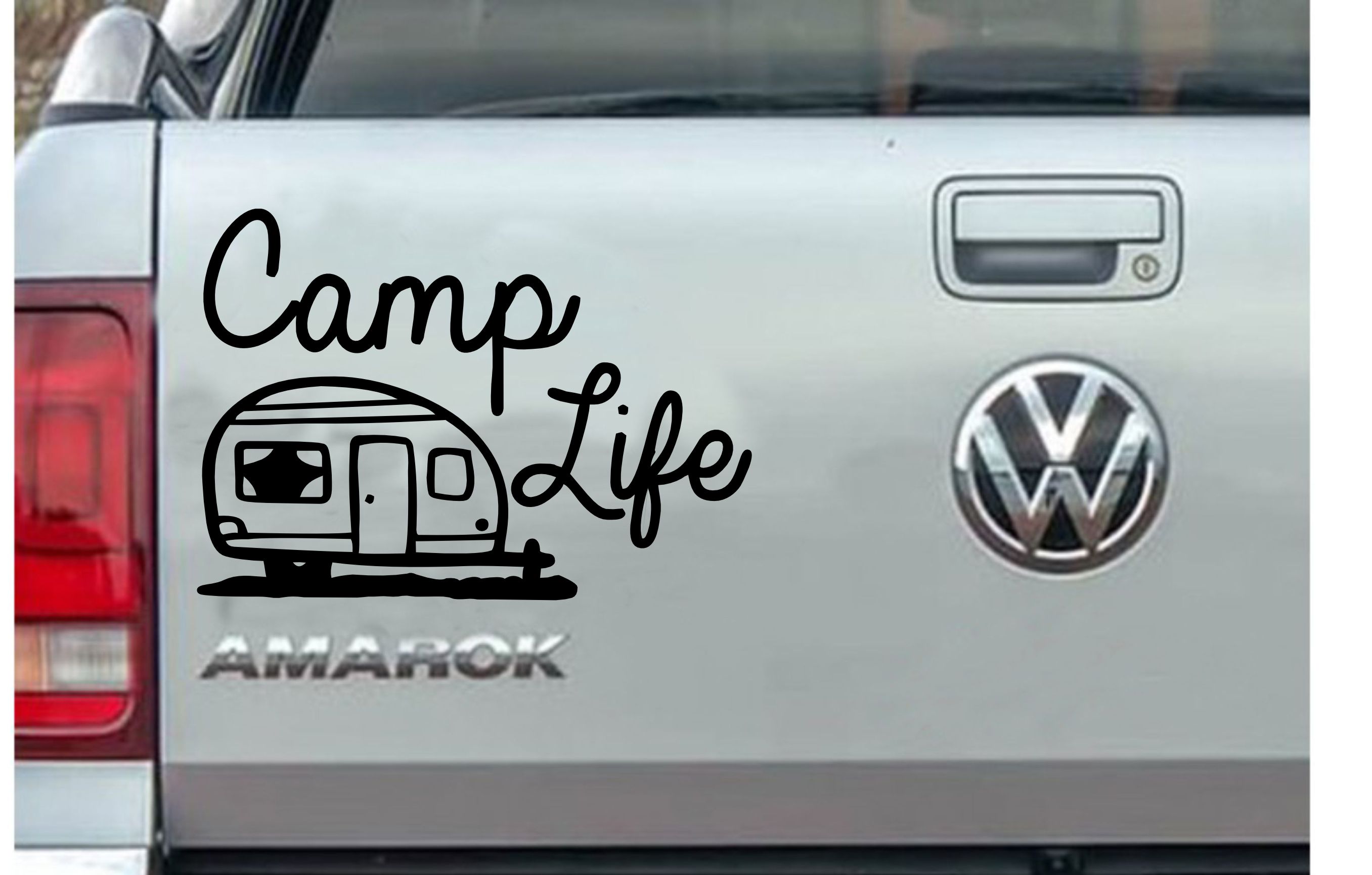 Camp Li̇fe Sti̇cker - Off Road Kamp Adventure 4X4 Kaavan Sti̇cker - Araba Oto Cam Karavan Sti̇cker - 00019 12X8 Cm 
