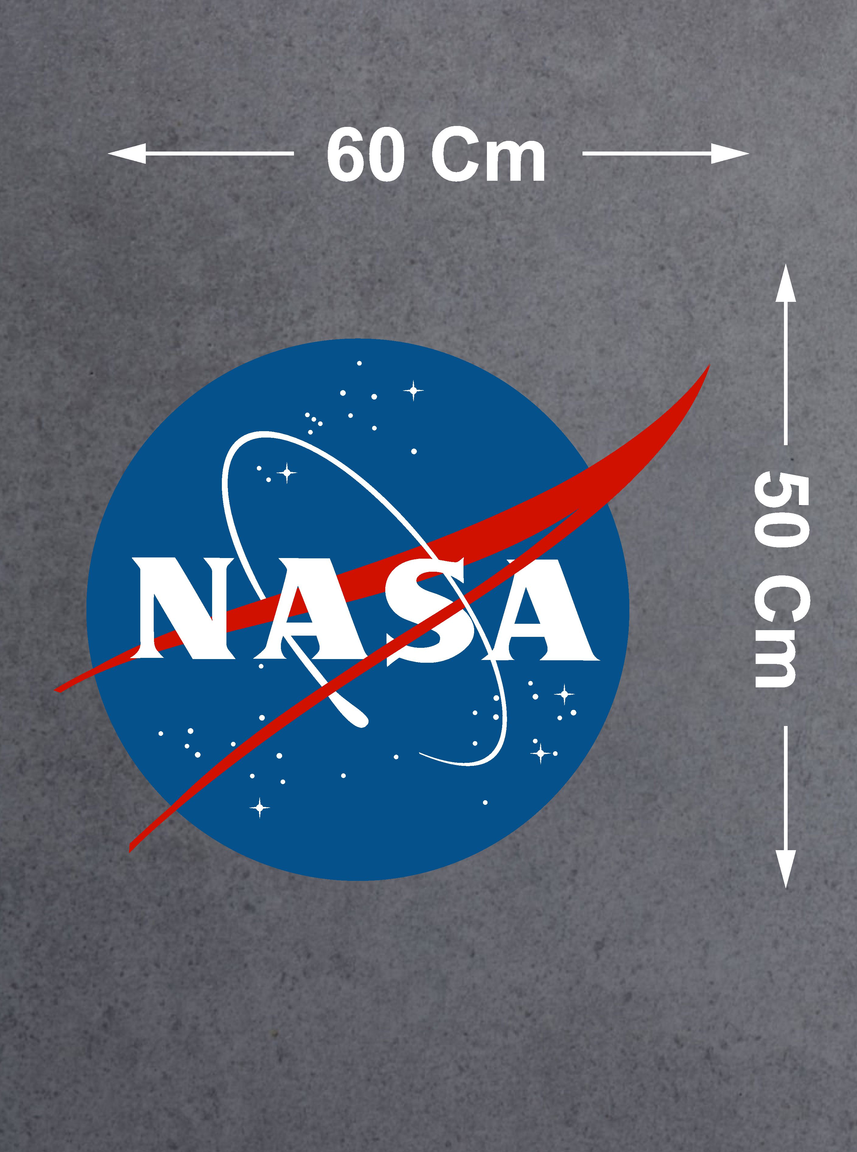 Nasa Logo Sti̇cker - Araba Oto Motosi̇klet Karavan Sti̇cker - Astronot Uzay Sti̇cker 00087 12X10 Cm 