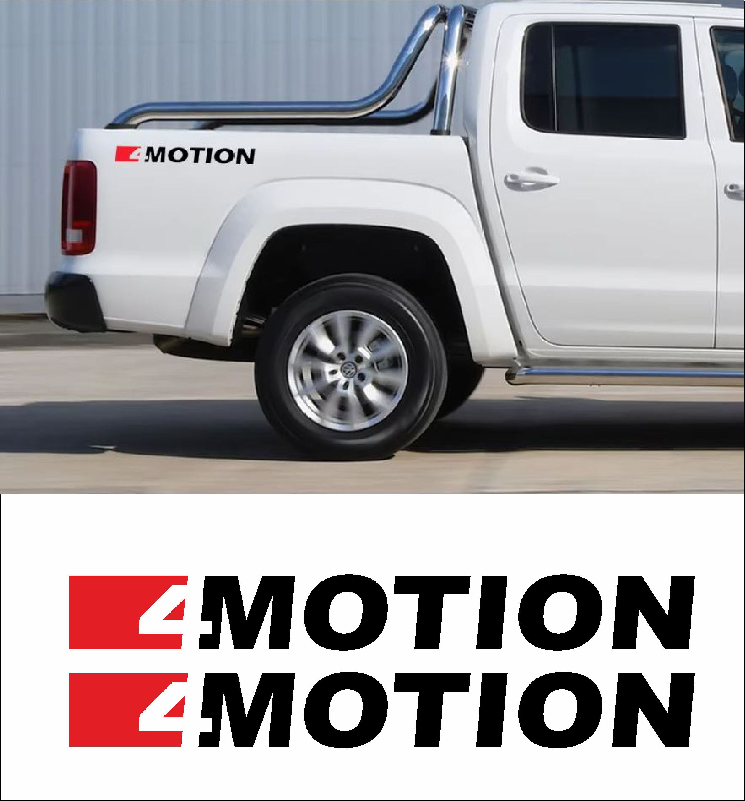 Volkswagen 4 Moti̇on Sti̇cker 2 Adet 00600 15X2 Cm