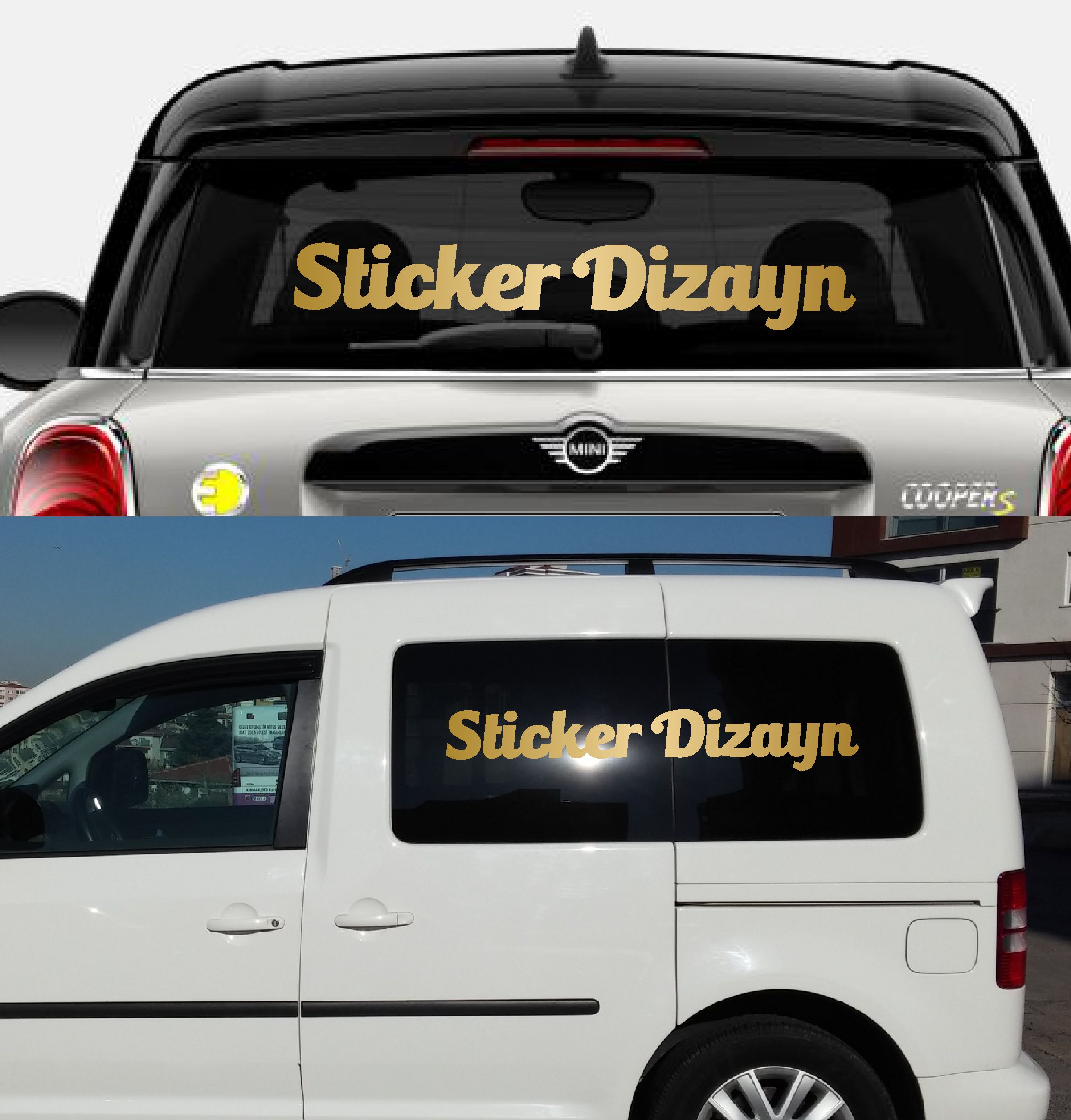 Ki̇şi̇ye Özel Yazı - 2 Adet Isi̇m Soyi̇si̇m Yazı - Araba - Oto - Araç -Motosi̇klet - Karavan Sti̇cker Eti̇ket 02515 50 Cm 