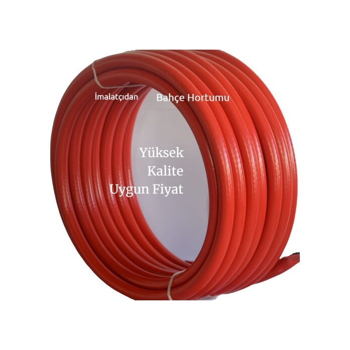 30 Metre Hortum Fi̇yatı 1/2 Inç Yarım Parmak (491702207)-5 Metre Kırmızı