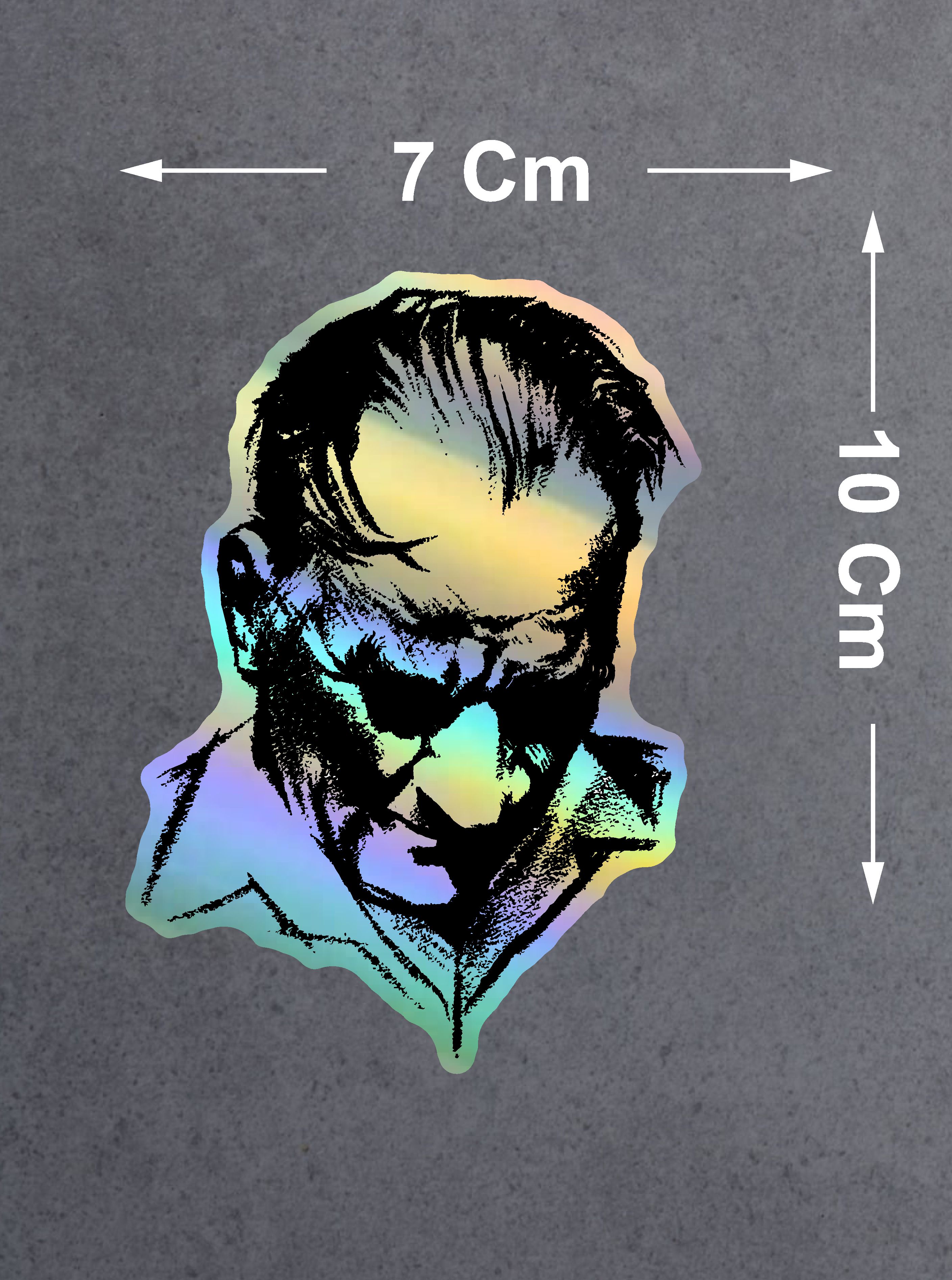 Hologramlı Janjanlı Atatürk Si̇lüet Sti̇cker - Ata Gazi̇ Mustafa Kemal Sti̇cker - Araba Oto Motosi̇klet Karavan Sti̇cker 03007 8X6 Cm 