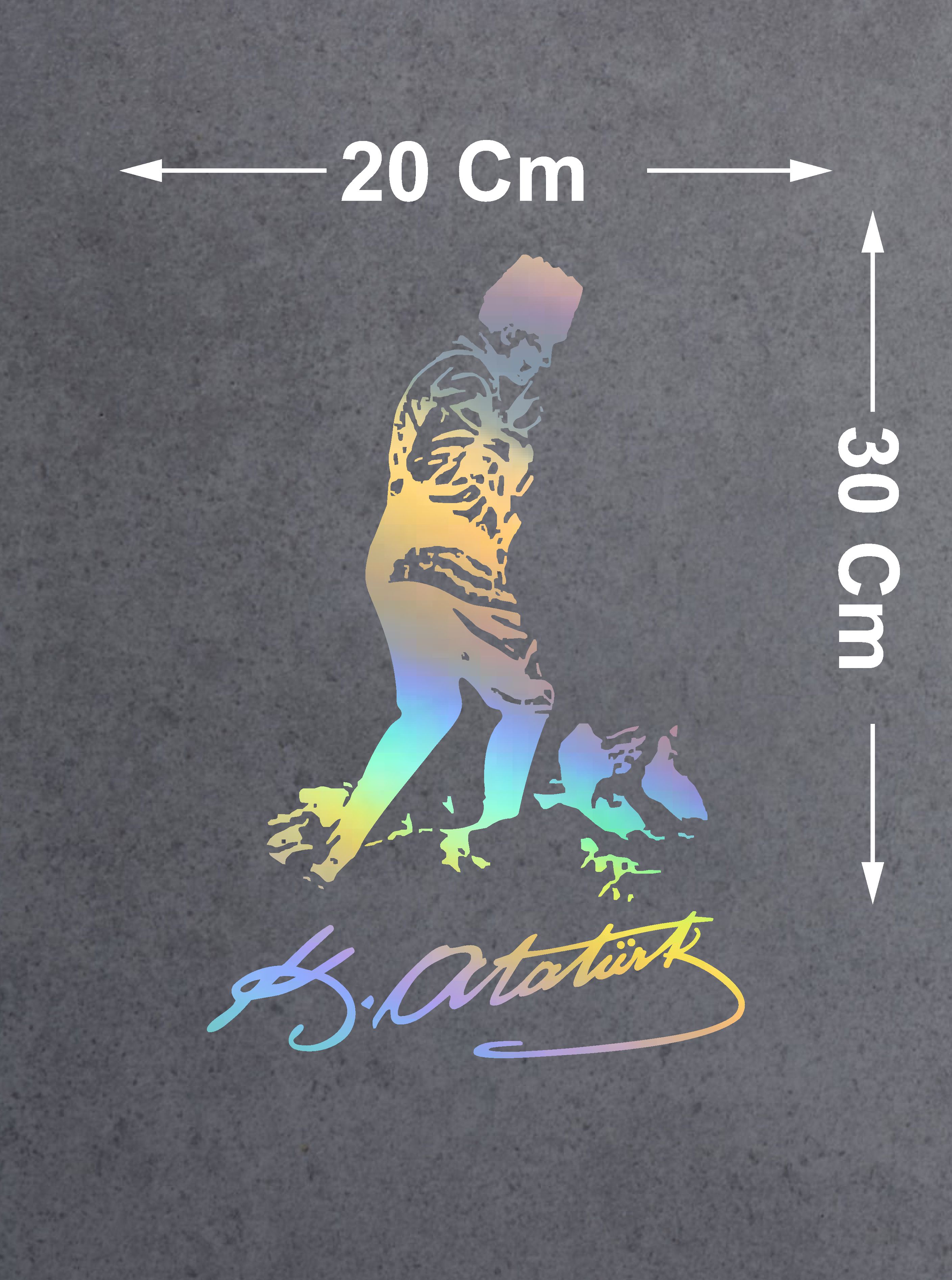Hologramlı Janjanlı Kocatepe Ve Atatürk İmza Sti̇cker 02524 25X17 Cm 
