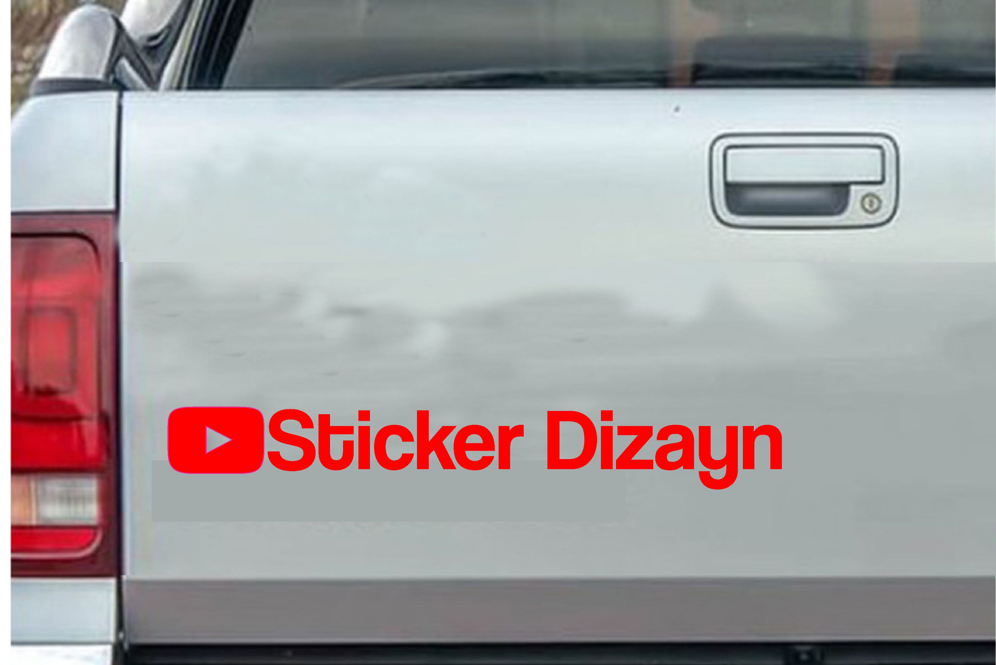 Ki̇şi̇ye Özel Youtube 2 Adet Sti̇cker - Araba Oto Motosi̇klet Karavan Sti̇cker Eti̇ket 00307 15 Cm 