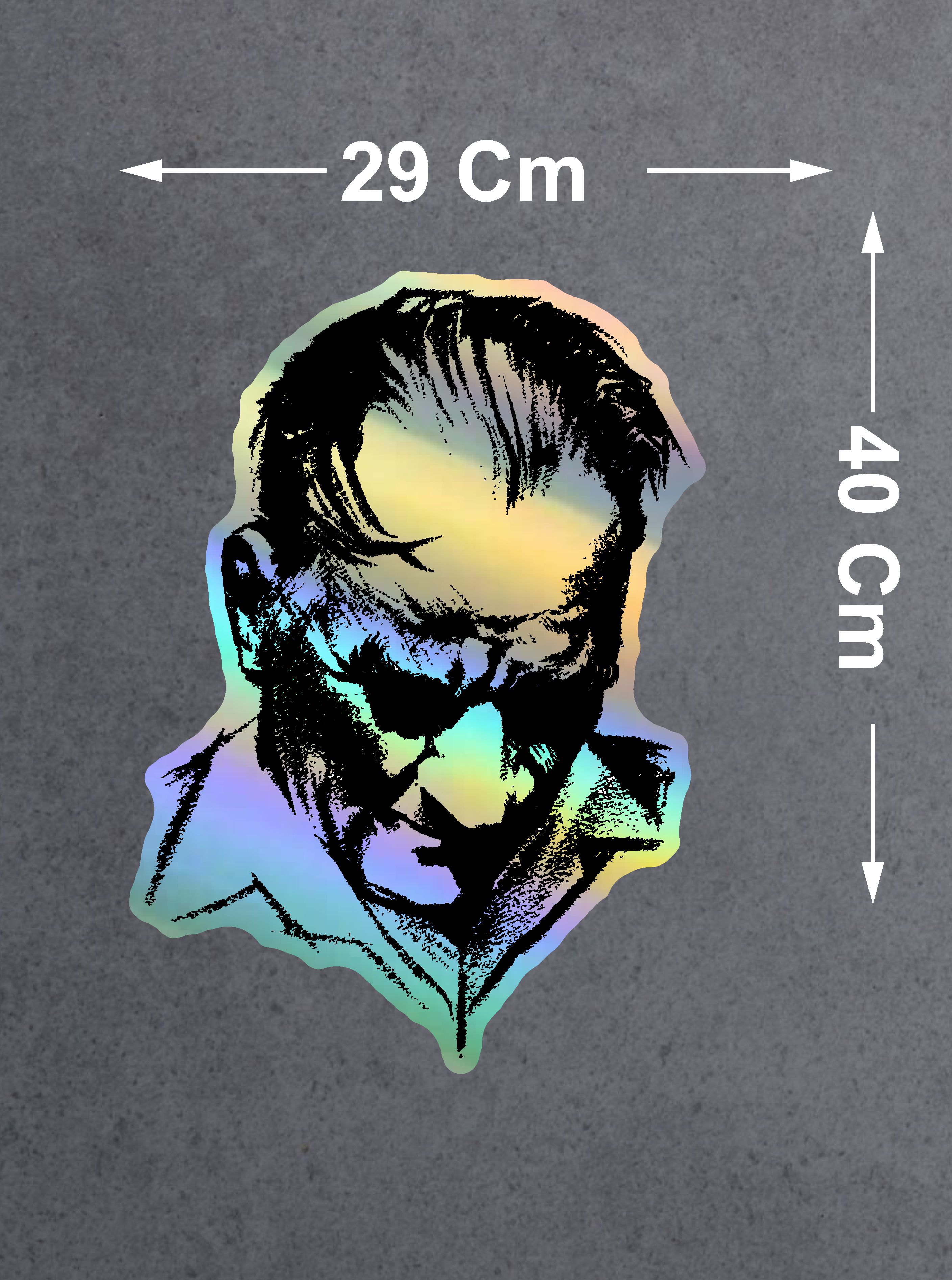 Hologramlı Janjanlı Atatürk Si̇lüet Sti̇cker - Ata Gazi̇ Mustafa Kemal Sti̇cker - Araba Oto Motosi̇klet Karavan Sti̇cker 03007 8X6 Cm 