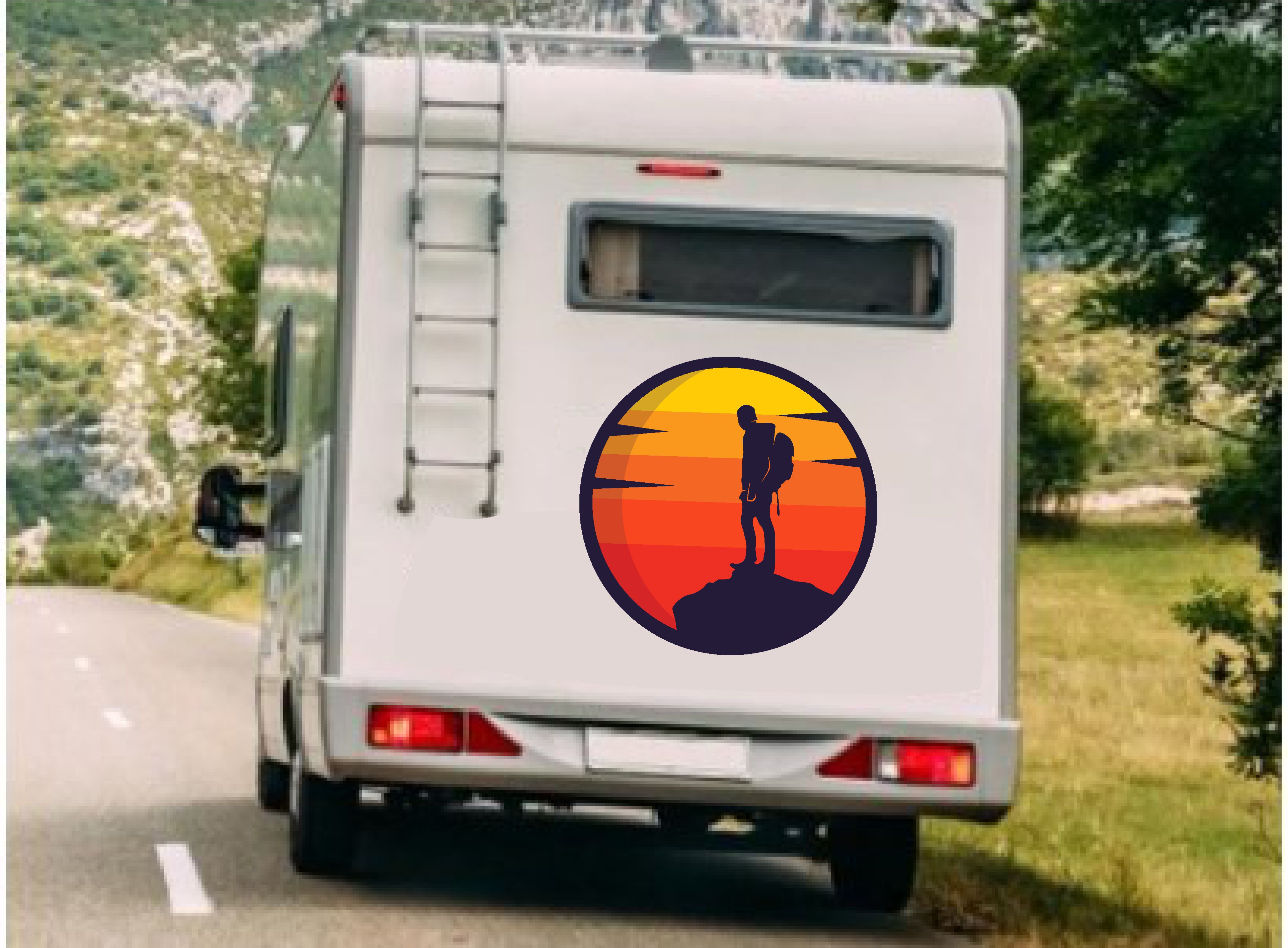 Dağ Dağcı Sti̇cker, Araba Oto Motosi̇klet Karavan Sti̇cker 02132 50X50 Cm 