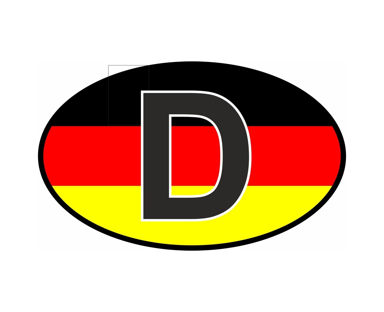 Almanya Germany Plaka Logo Sti̇cker 02176 8X5 Cm