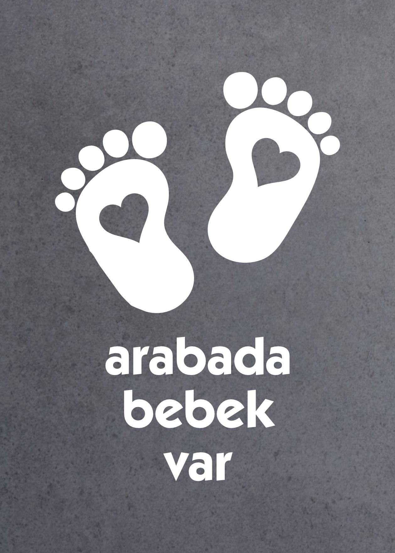 Arabada Bebek Var Sti̇cker Araba Oto Motosi̇klet Karavan Sti̇cker 02502 25X17 Cm 