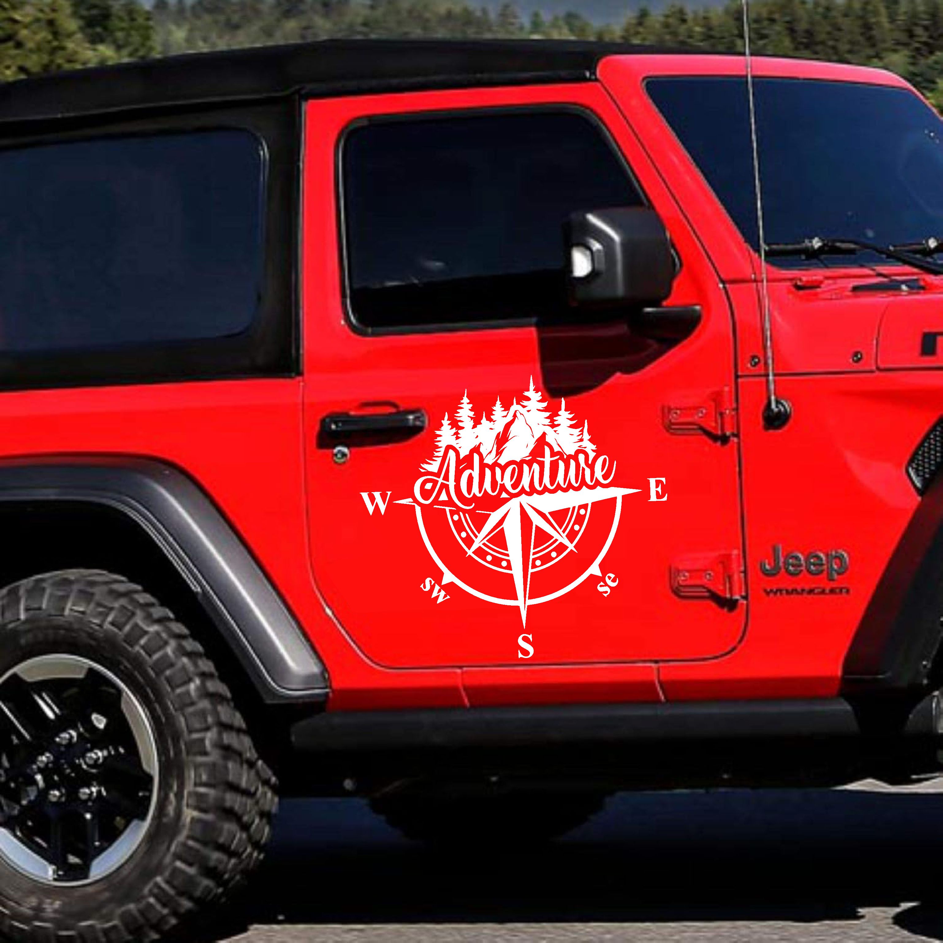 Pusula Ve Macera Sti̇cker - Adventure 4X4 Off Road Pi̇ckup Sti̇cker - Araba Oto Karavan Sti̇cker - 00302 30X26 Cm 